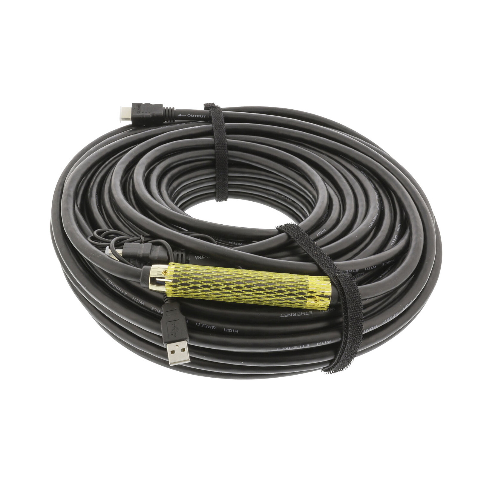 Cable HDMI de alta velocidad con Ethernet blanco (0,5 metros) - HDMI - LDLC