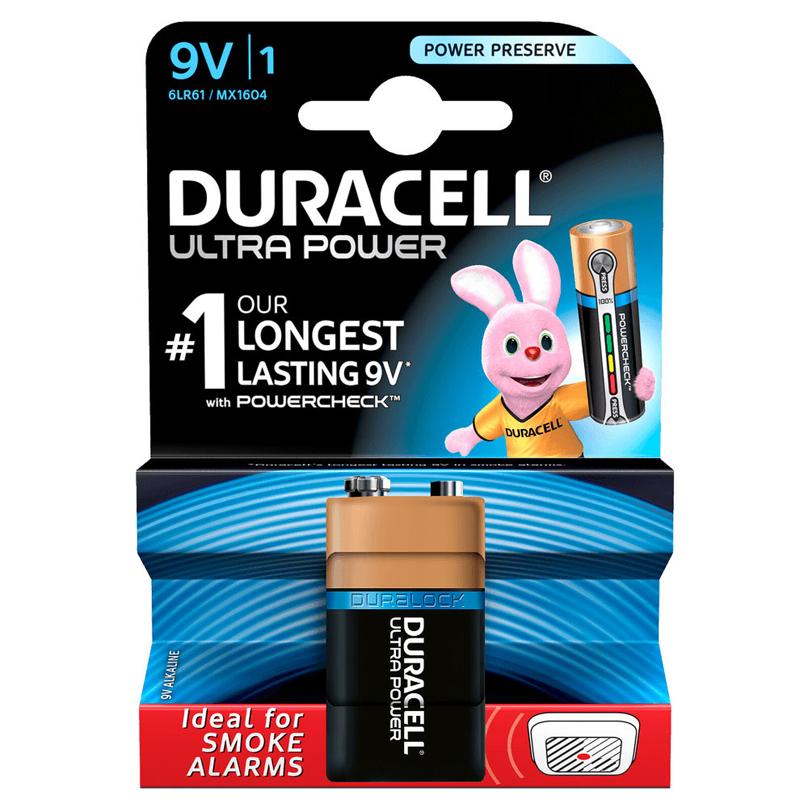 Duracell Ultra Power 9V (par 1) - Pile & chargeur - LDLC