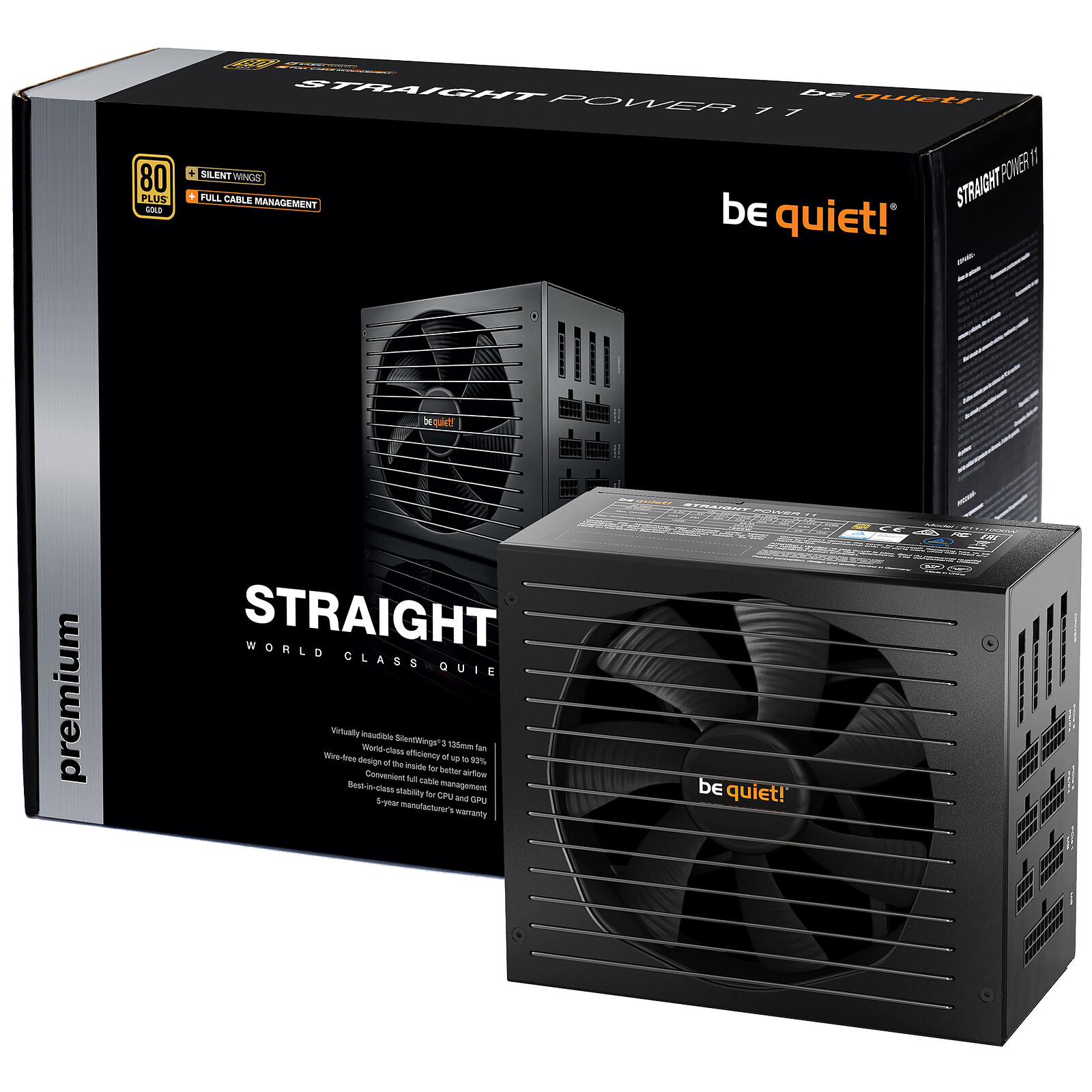 be quiet! Straight Power 12  1000W unité d'alimentation d'énergie
