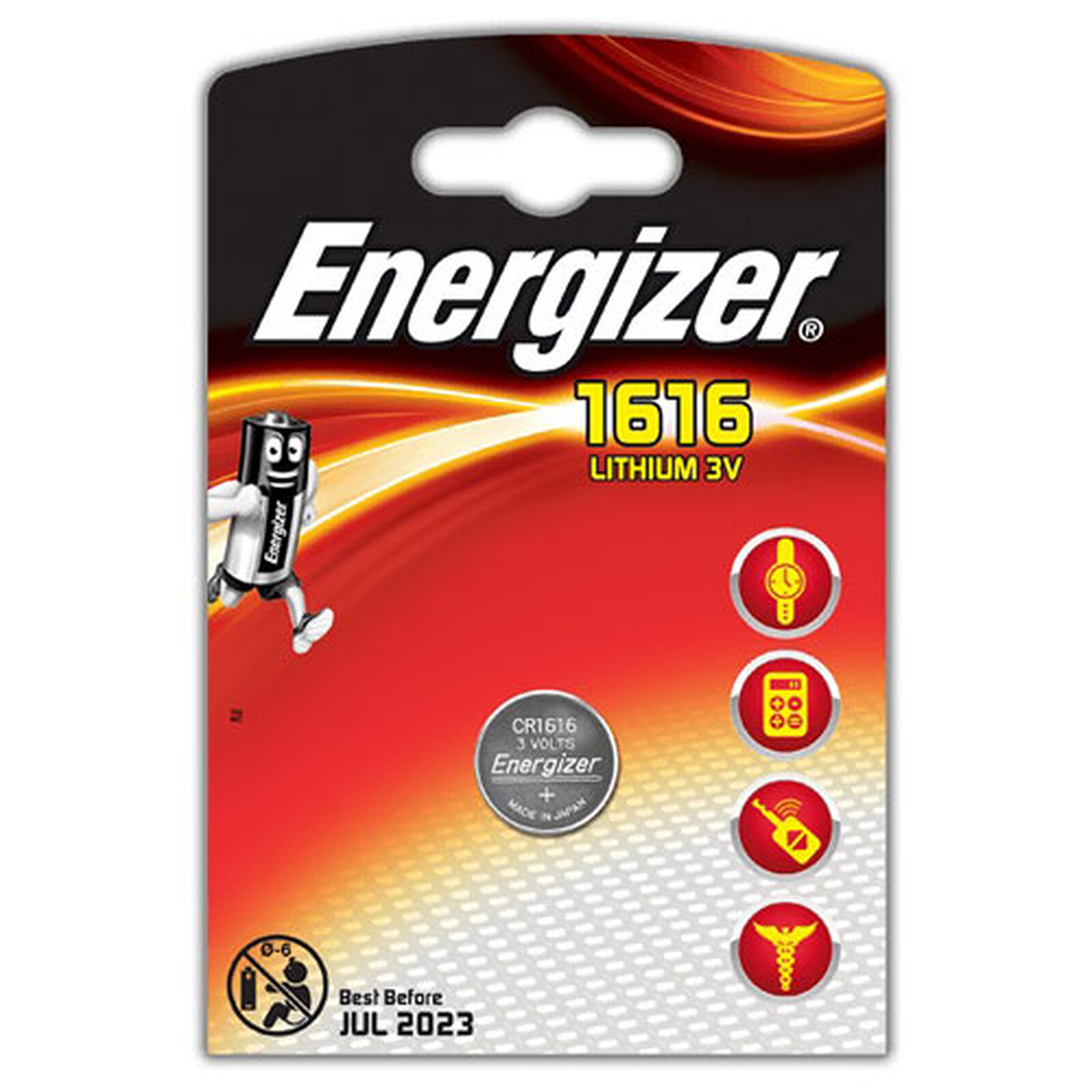 Energizer CR1616 Lithium 3V - Pile & chargeur - LDLC
