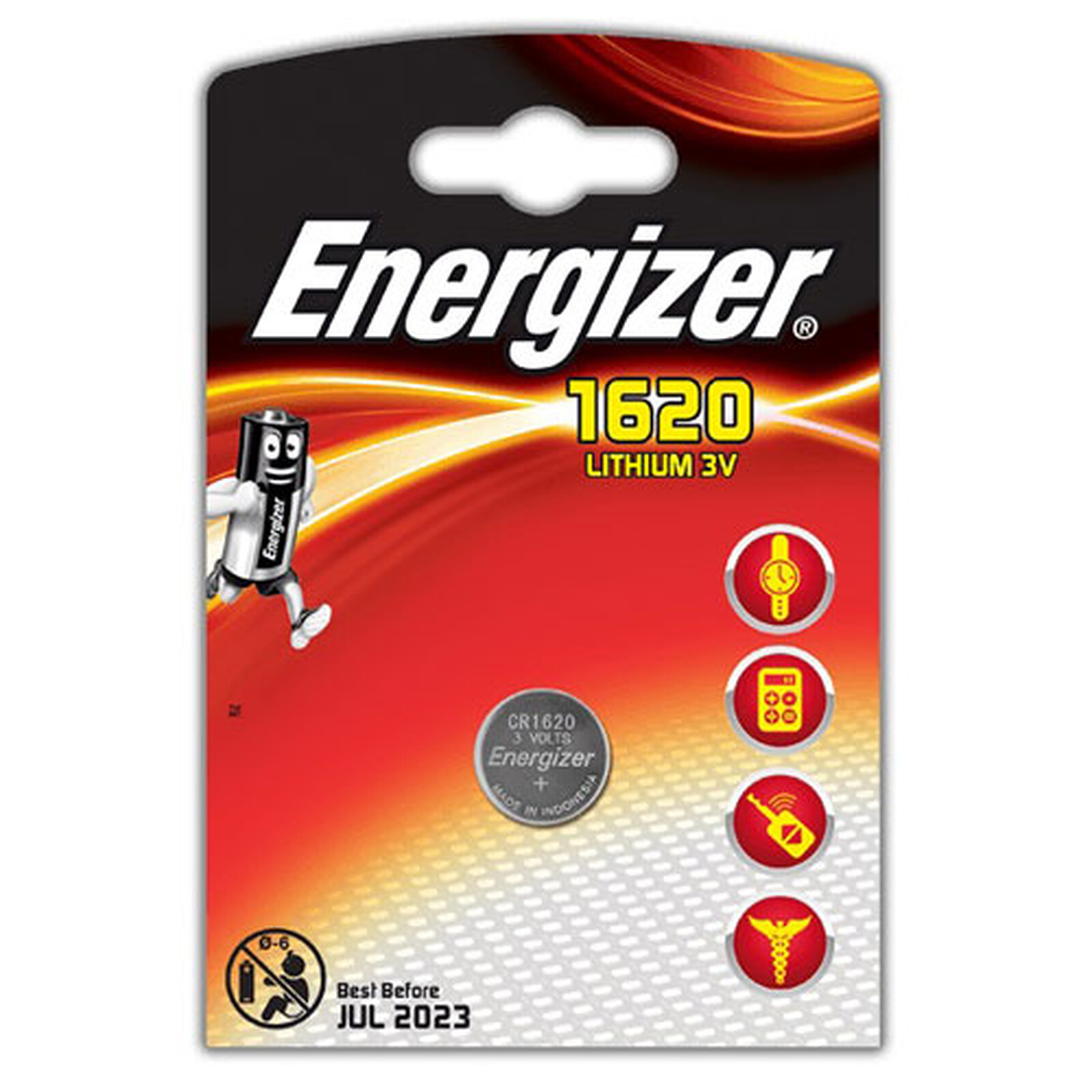 Energizer CR1620 Lithium 3V - Battery & charger - LDLC