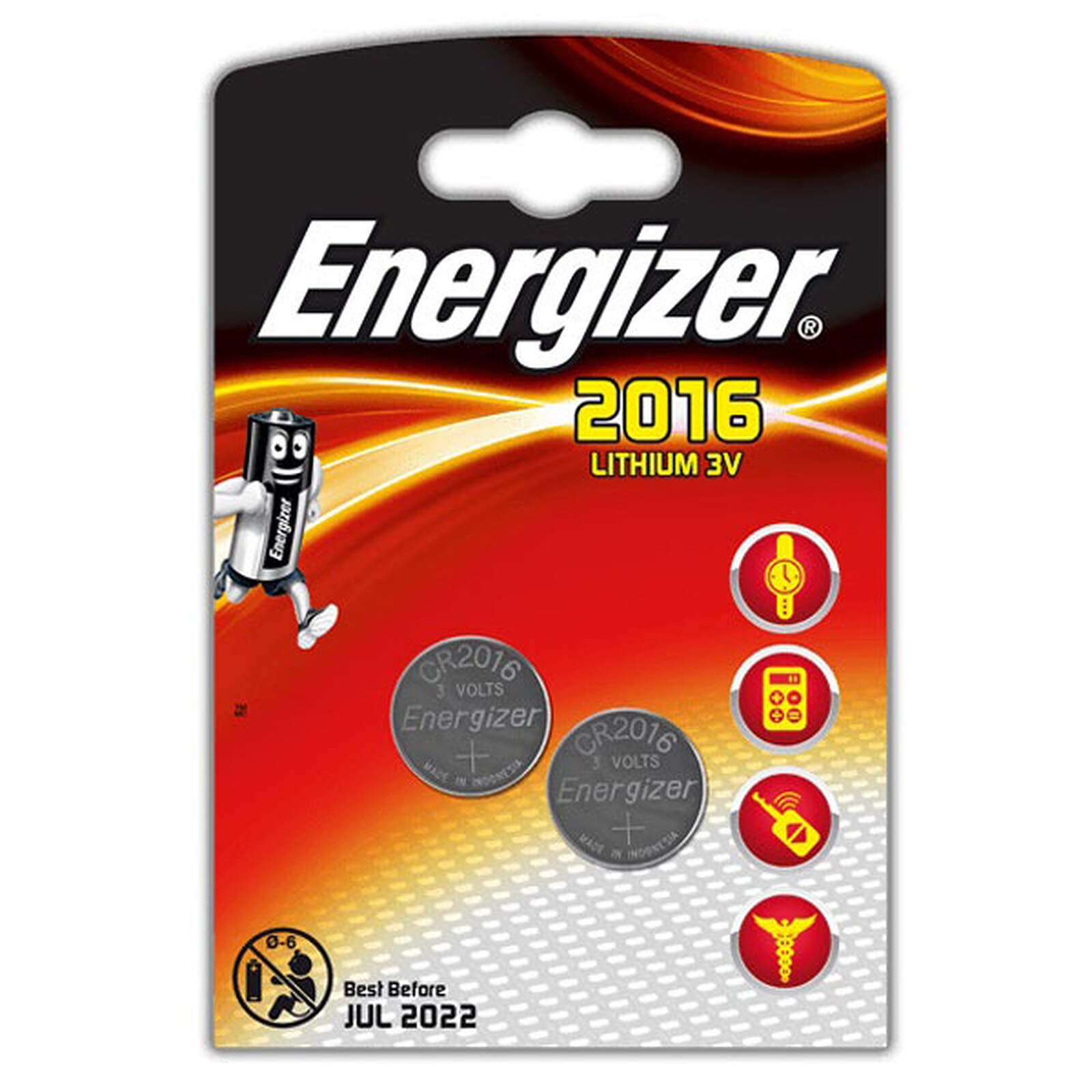 Energizer CR2016 Lithium 3V - Pile & chargeur - LDLC