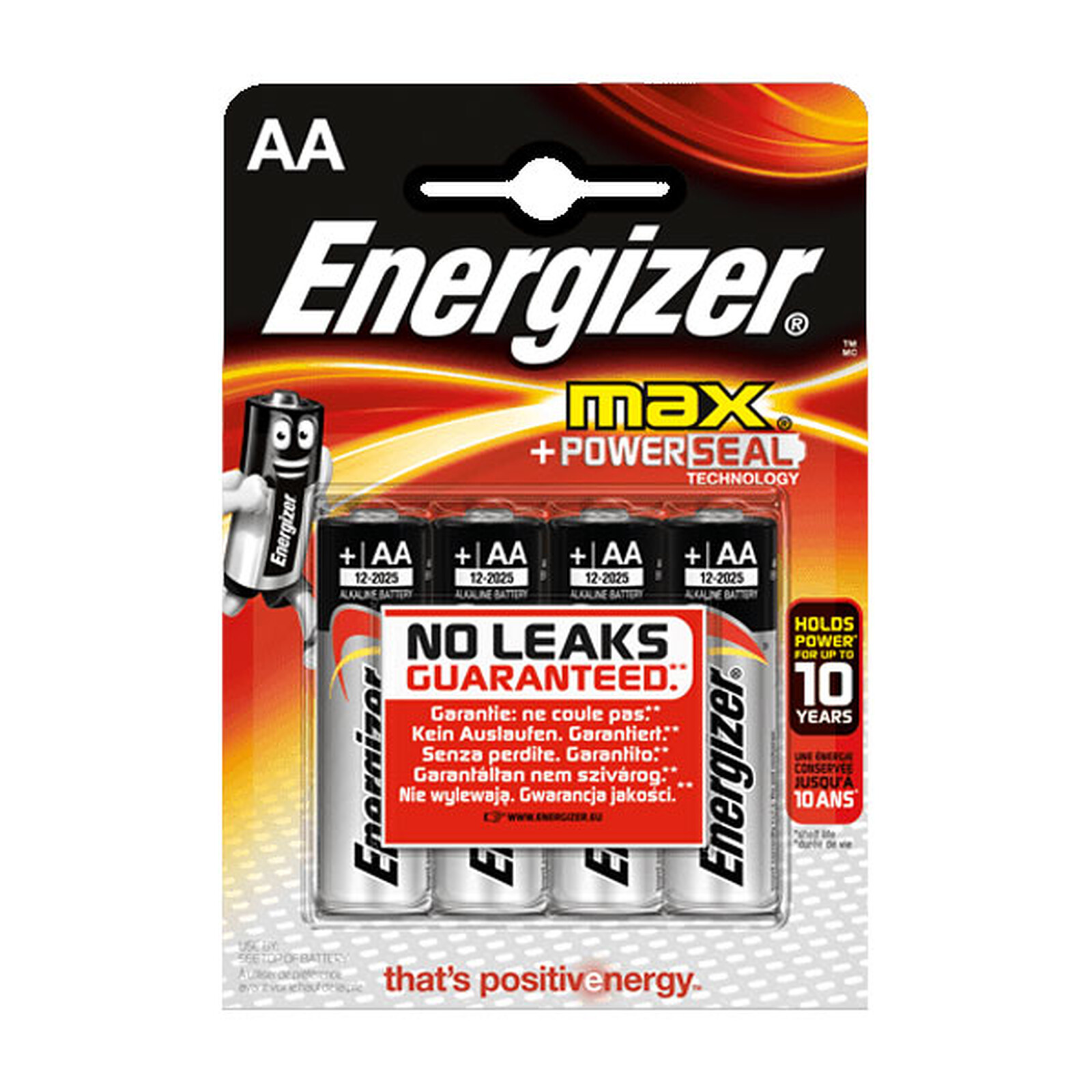 Energizer Max AA (par 4) (341232) - Achat Pile & accu Energizer