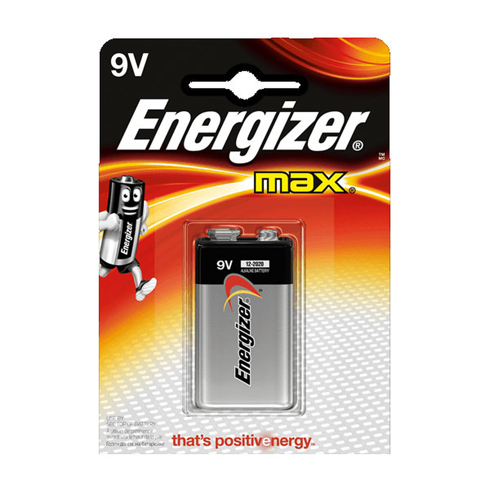 Energizer Max 6LR61 Pile 6LR61 (9V) alcaline(s) 9 V 1 pc(s) Y227351