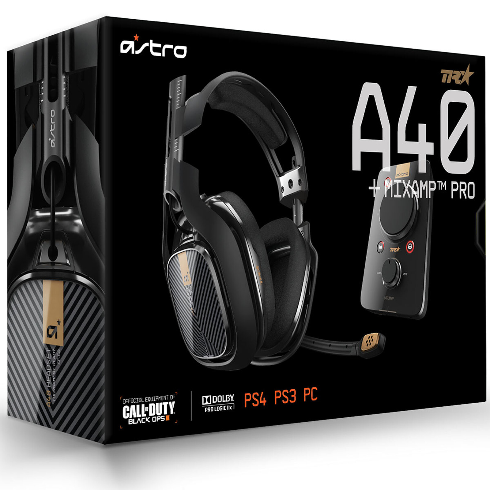 Astro A40 TR + MixAmp Pro TR Noir (PC/Mac/PlayStation 4/Switch) - Micro