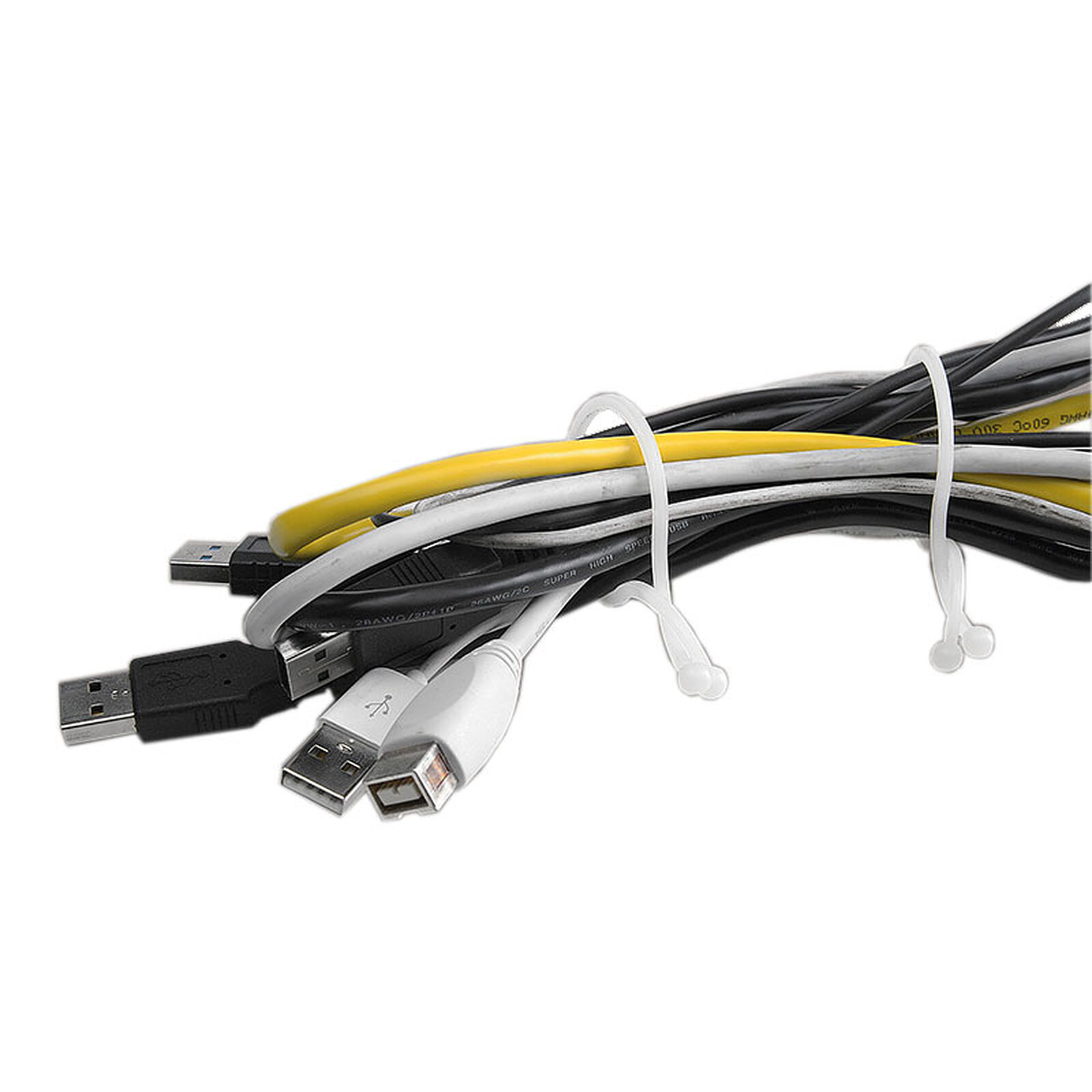 Goobay 3 Slot Cable Management - Noir - Passe câble et serre câble Goobay  sur