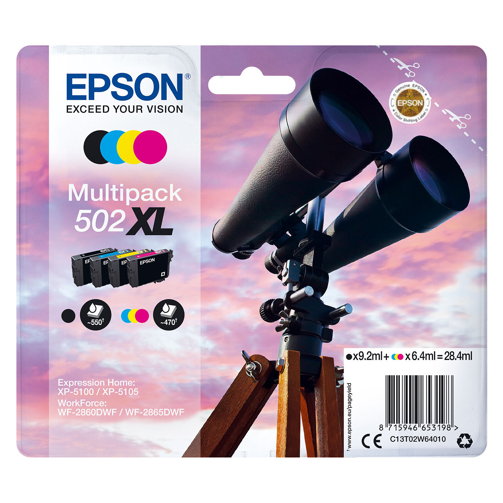 Epson Jumelles 502XL 4 couleurs - Cartouche imprimante - LDLC