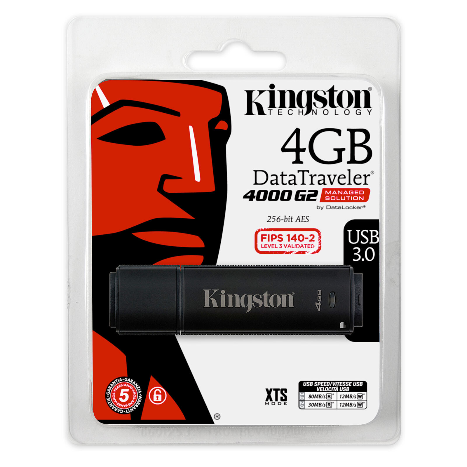 Kingston DataTraveler 4000G2 - 4 Go - Clé USB - LDLC