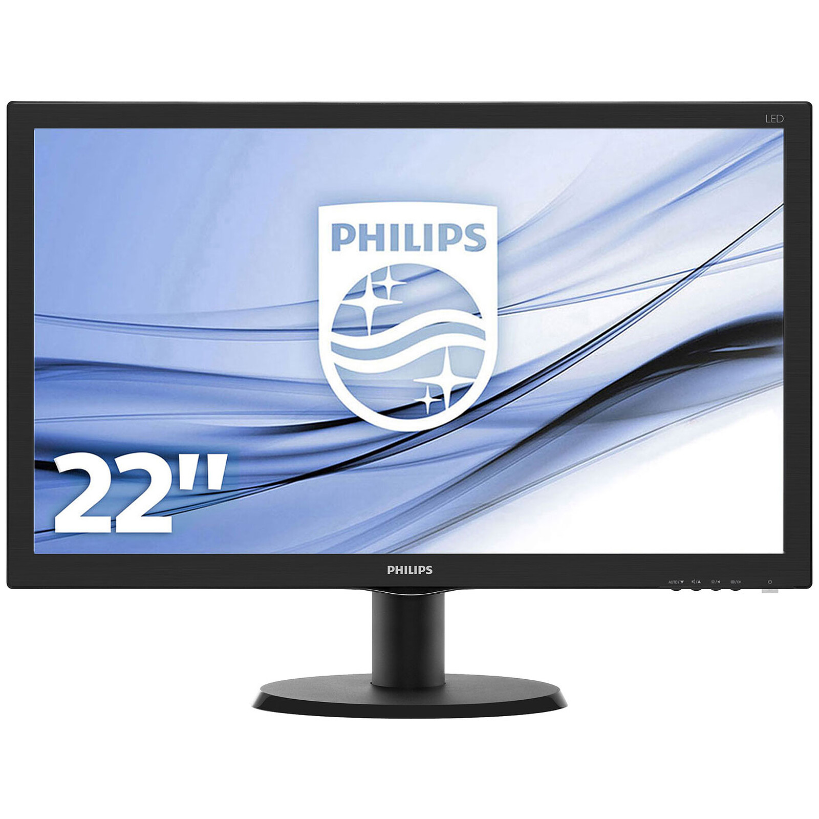 Philips 223V5LHSB2 - Moniteur 22 pouces FHD, Fli…