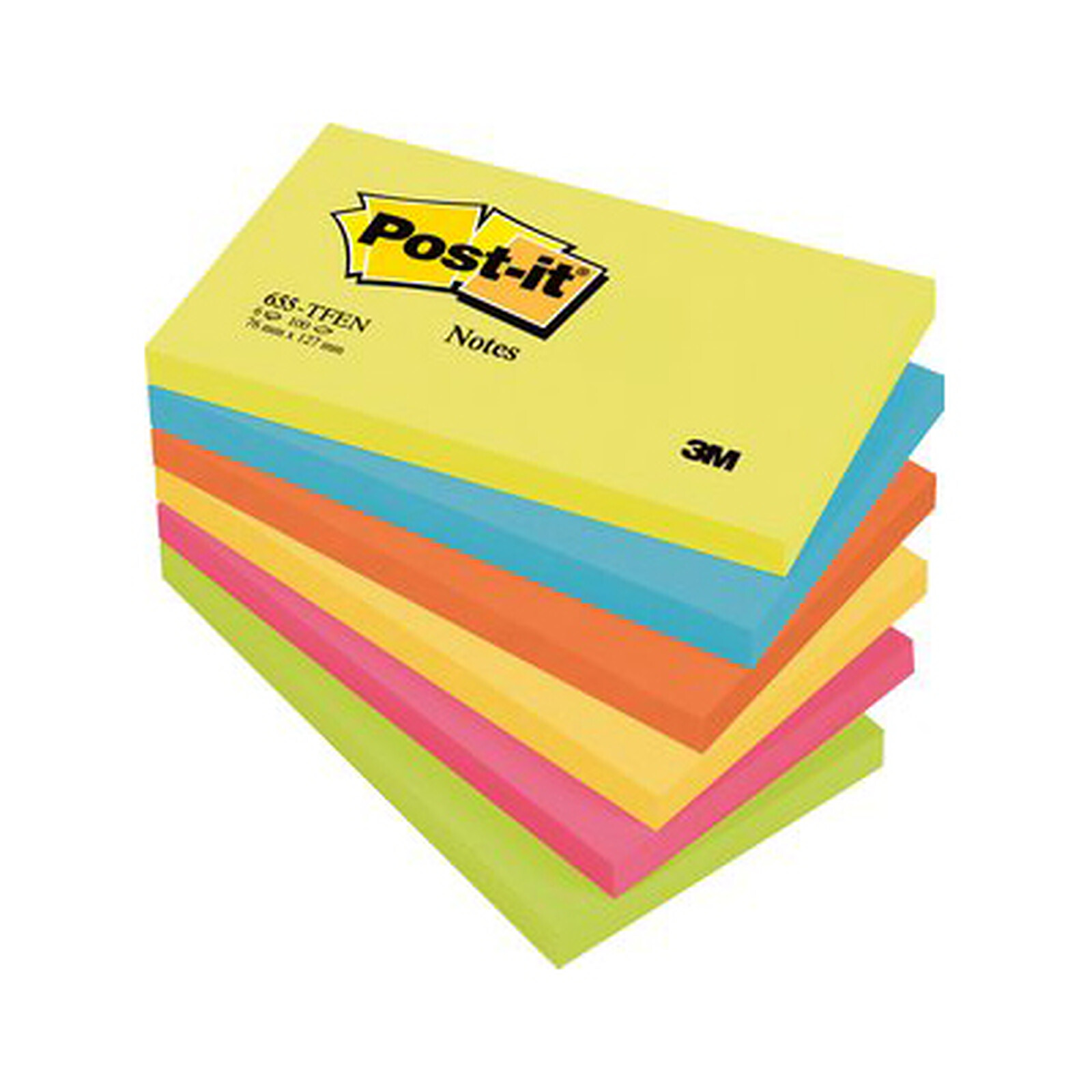 POST-IT Super Sticky Recycling Notes, 47,6 x 47,6 mm, coloré - Bloc  repositionnable - LDLC