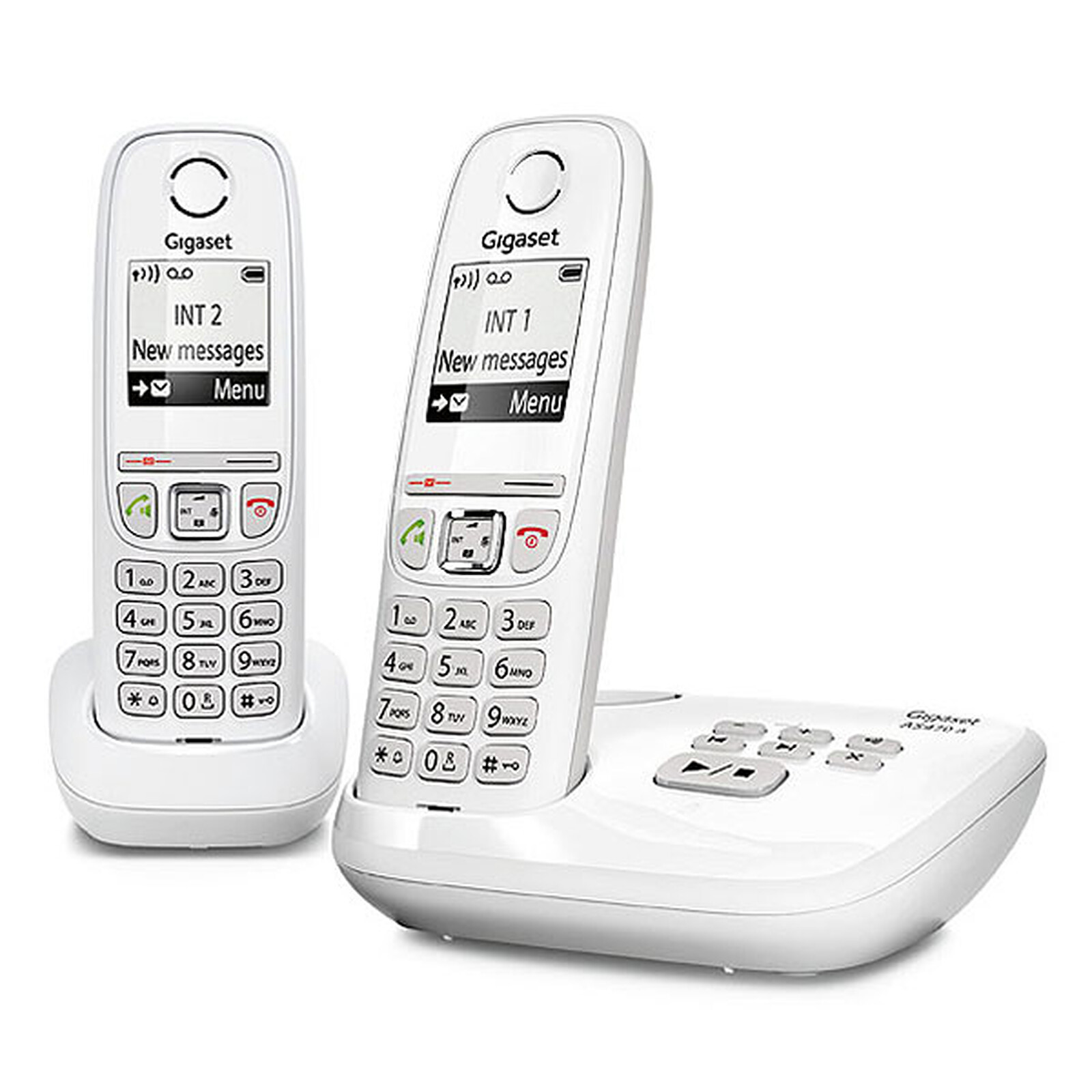 Gigaset AS690A Duo - téléphone sans fil + combiné supplémentaire