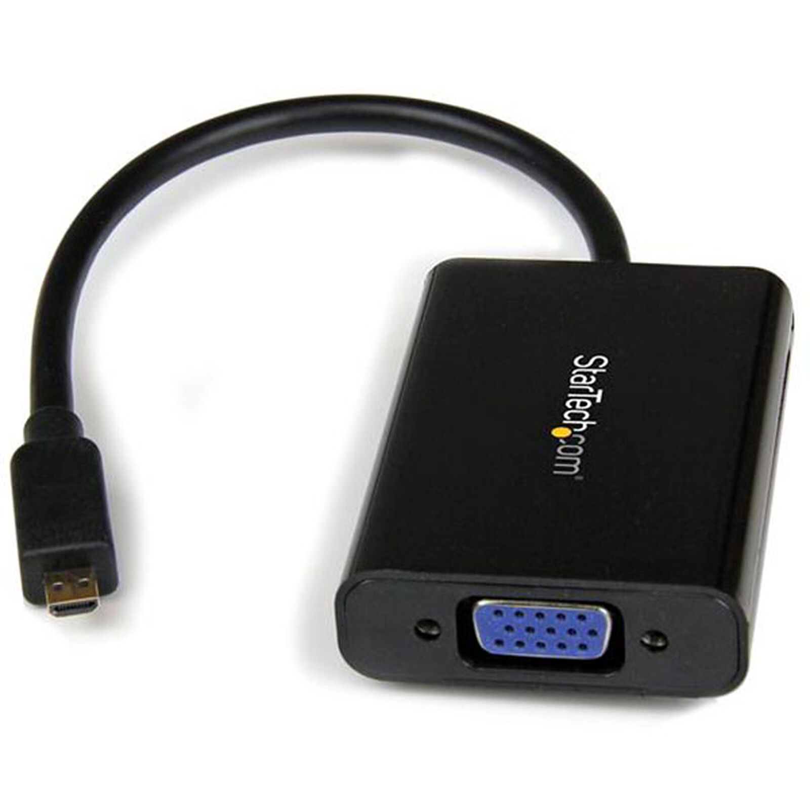 Adaptateur Micro HDMI vers VGA Convertisseur HDMI Mâle vers VGA Femelle  avec Câble Jack 3.5 1080P
