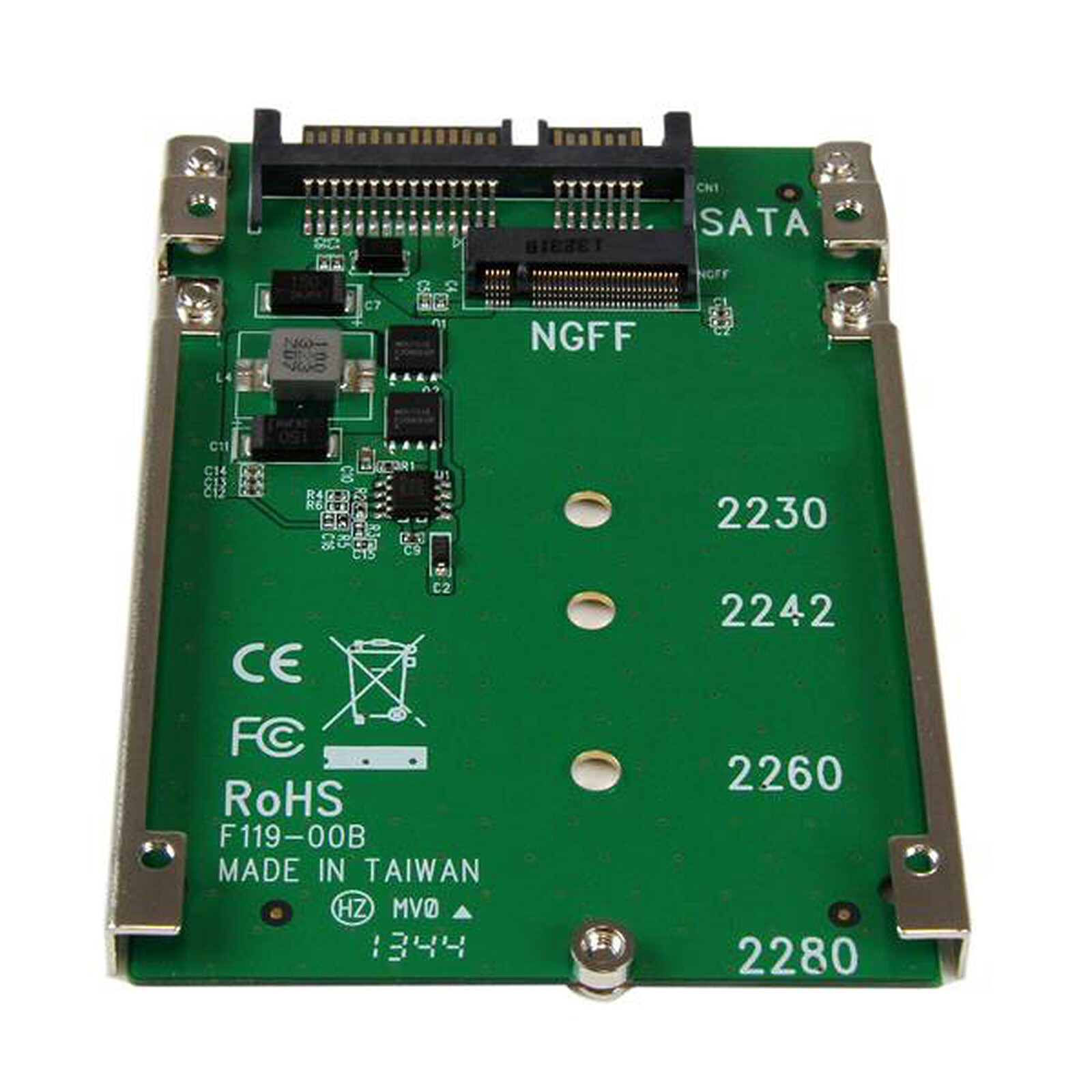 StarTech Adaptateur M.2 SATA SSD vers SATA 2.5 - 7 mm - Support à Cadre  Ouvert - Serial ATA - Garantie 3 ans LDLC