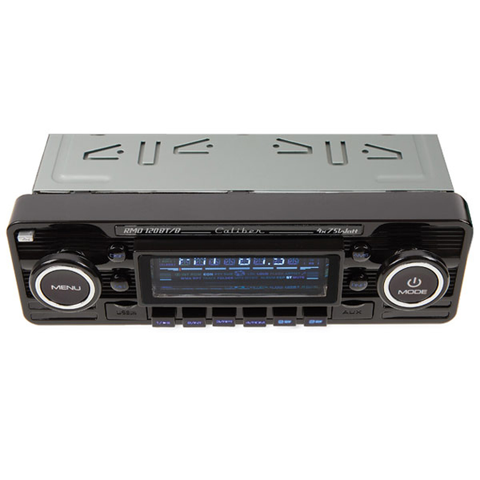 Autoradio stéréo Bluetooth - 1 DIN - USB - 18 présélections - Look
