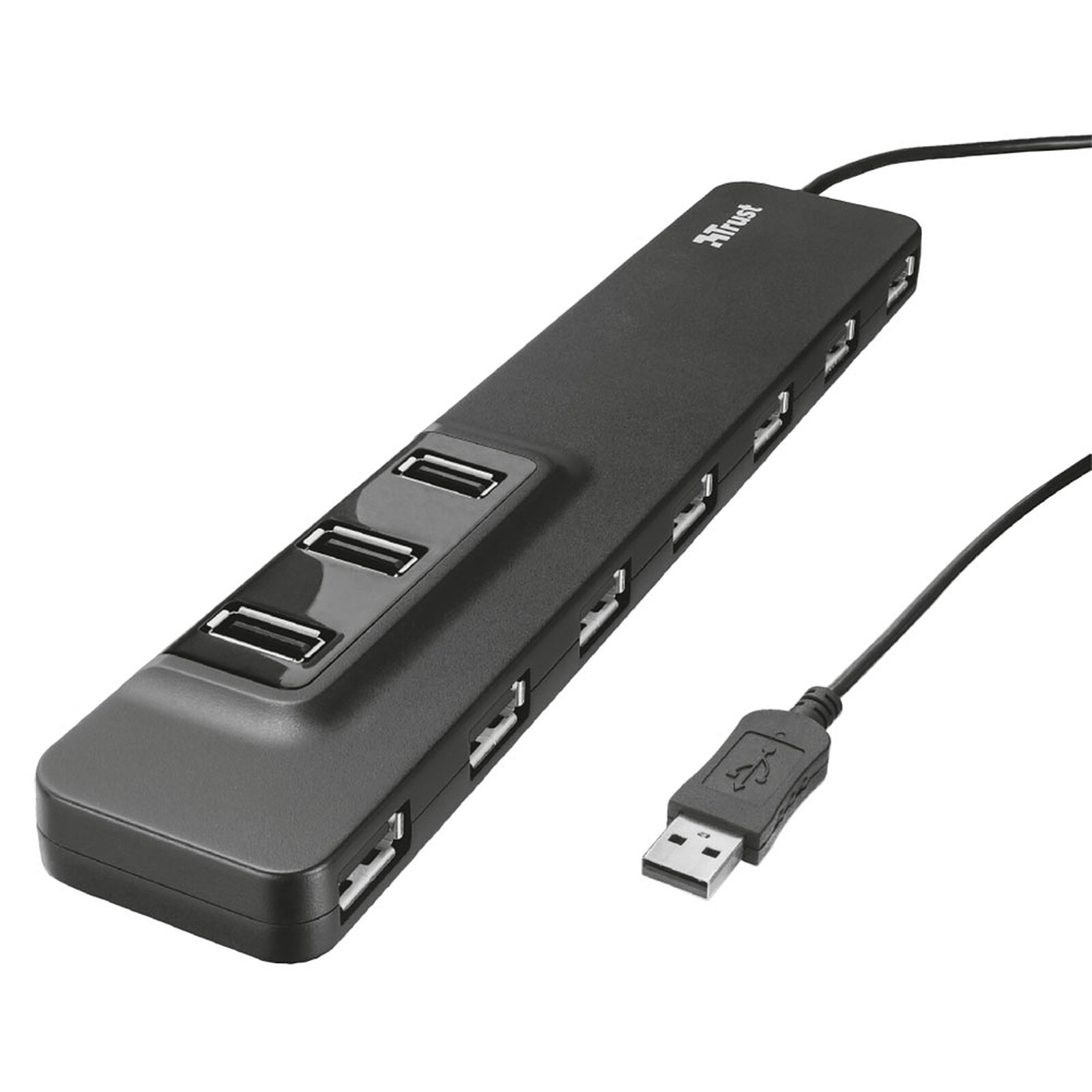 USB 2.0 a Tipo USB-C Adaptador USB de 4 Puertos Negro Trust Oila
