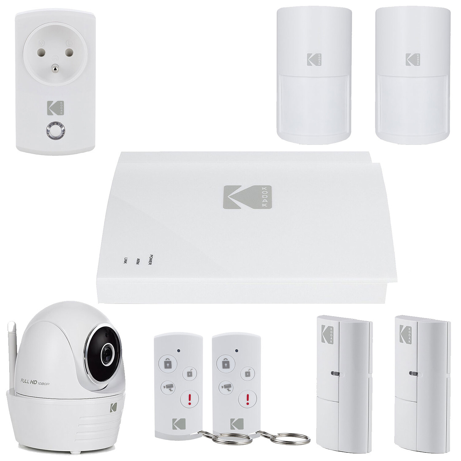 Ajax Systems Alarme maison sans fil AJAX Starter Kit (GSM + Ethernet) - Kit  alarme - LDLC