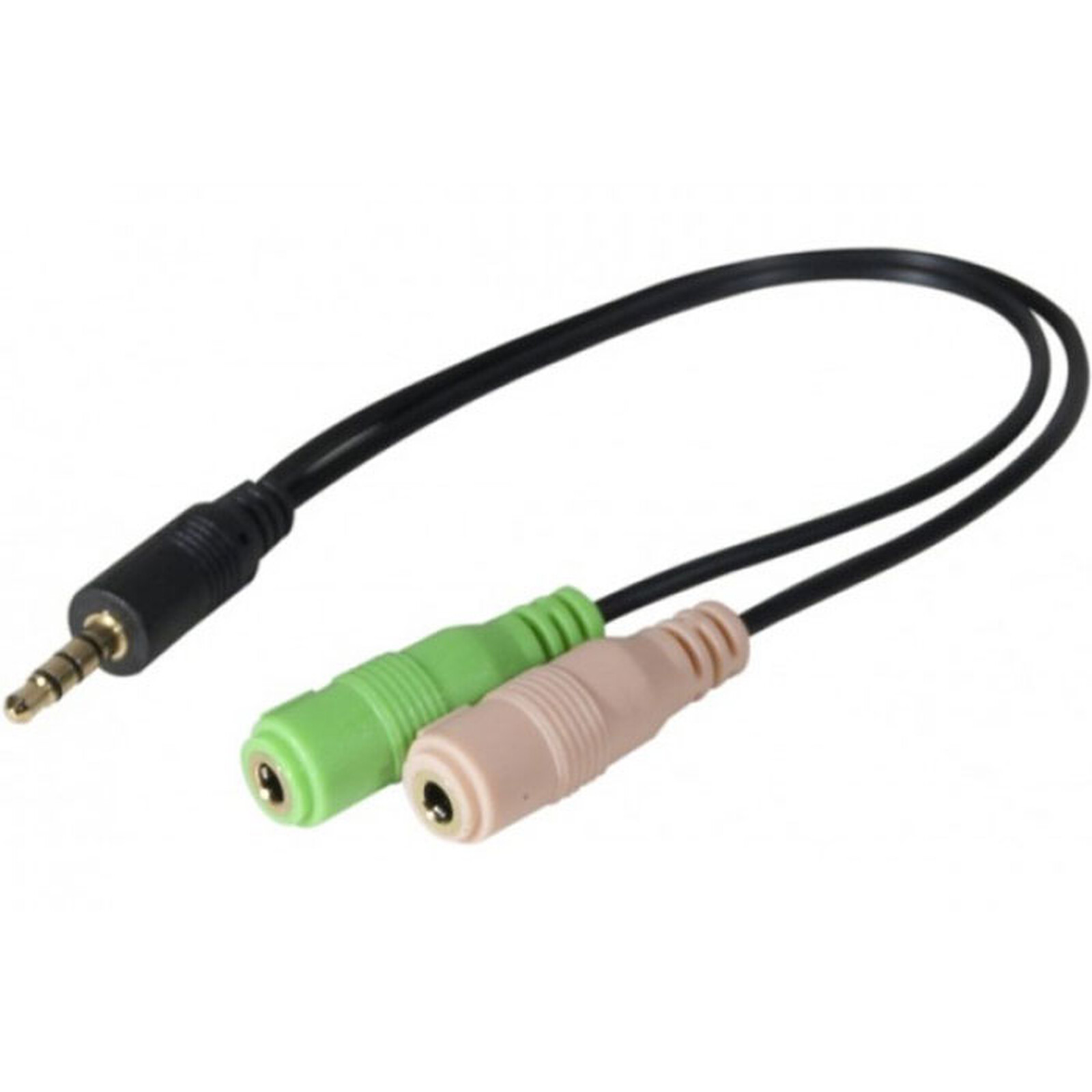 débiles oído veneno Adaptador de auriculares/micrófono al puerto jack de 3,5 mm - Adaptador  audio Genérica en LDLC