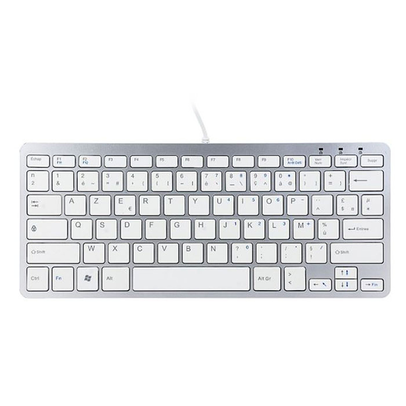 R-Go Tools Compact Keyboard Blanc - Clavier PC - Garantie 3 ans LDLC