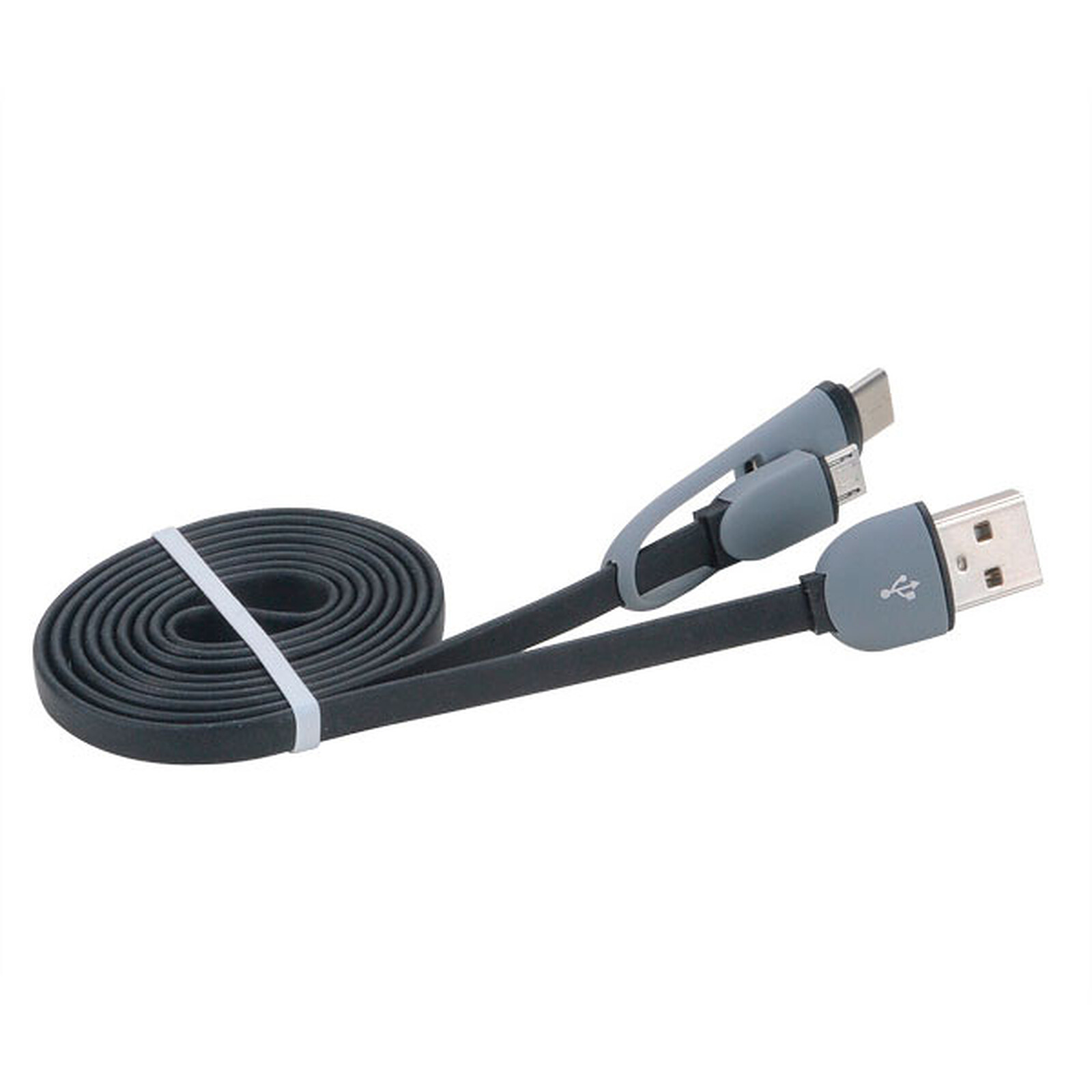 Akasa Câble 2-en-1 USB Type-C et Micro USB B vers USB 2.0 Type-A