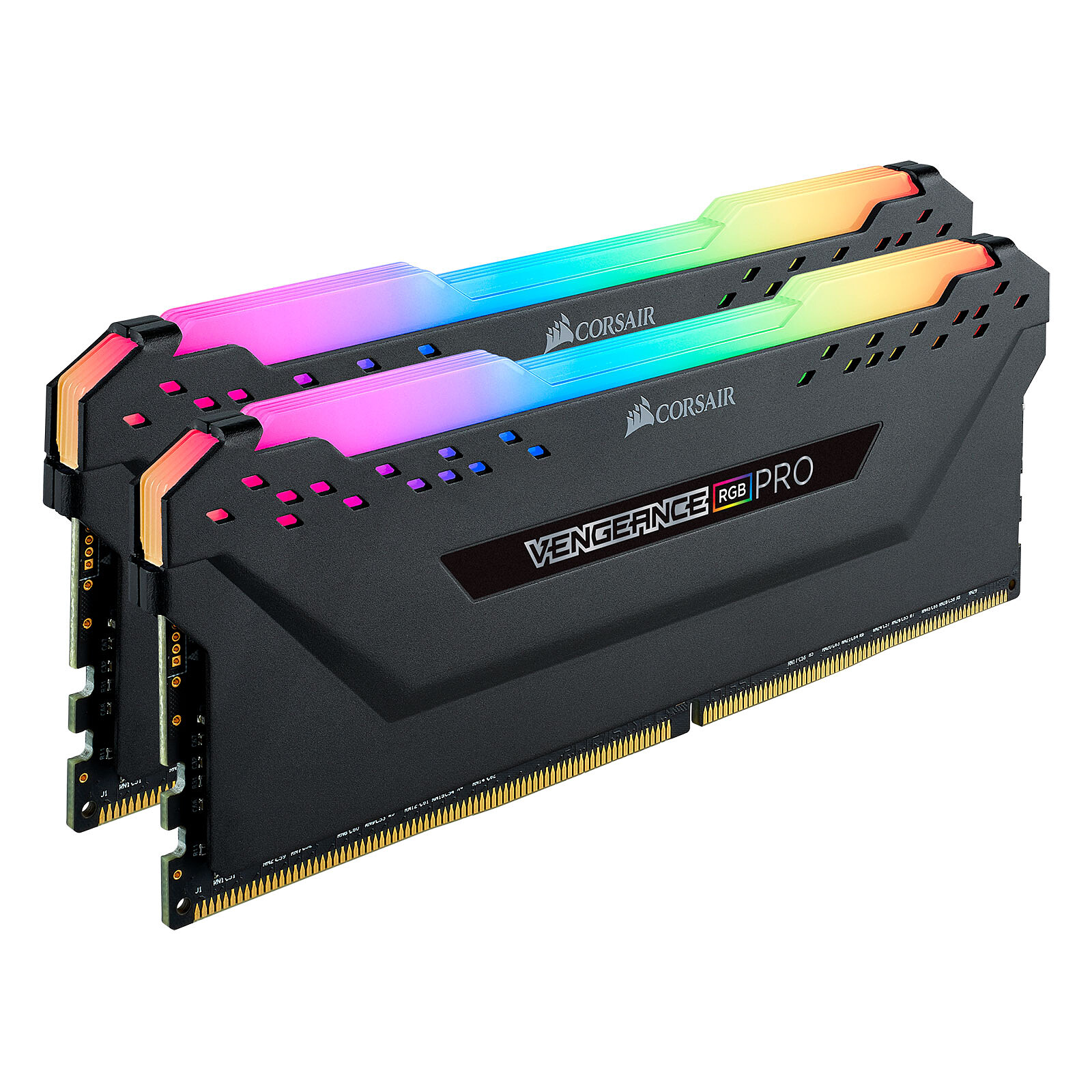 Corsair Vengeance RGB PRO Eclairage LED RGB dynamique Kit de Mémorie Enthousiaste , DDR4, 3000MHz, C15, XMP 2.0 16Go Blanc 2x8Go 