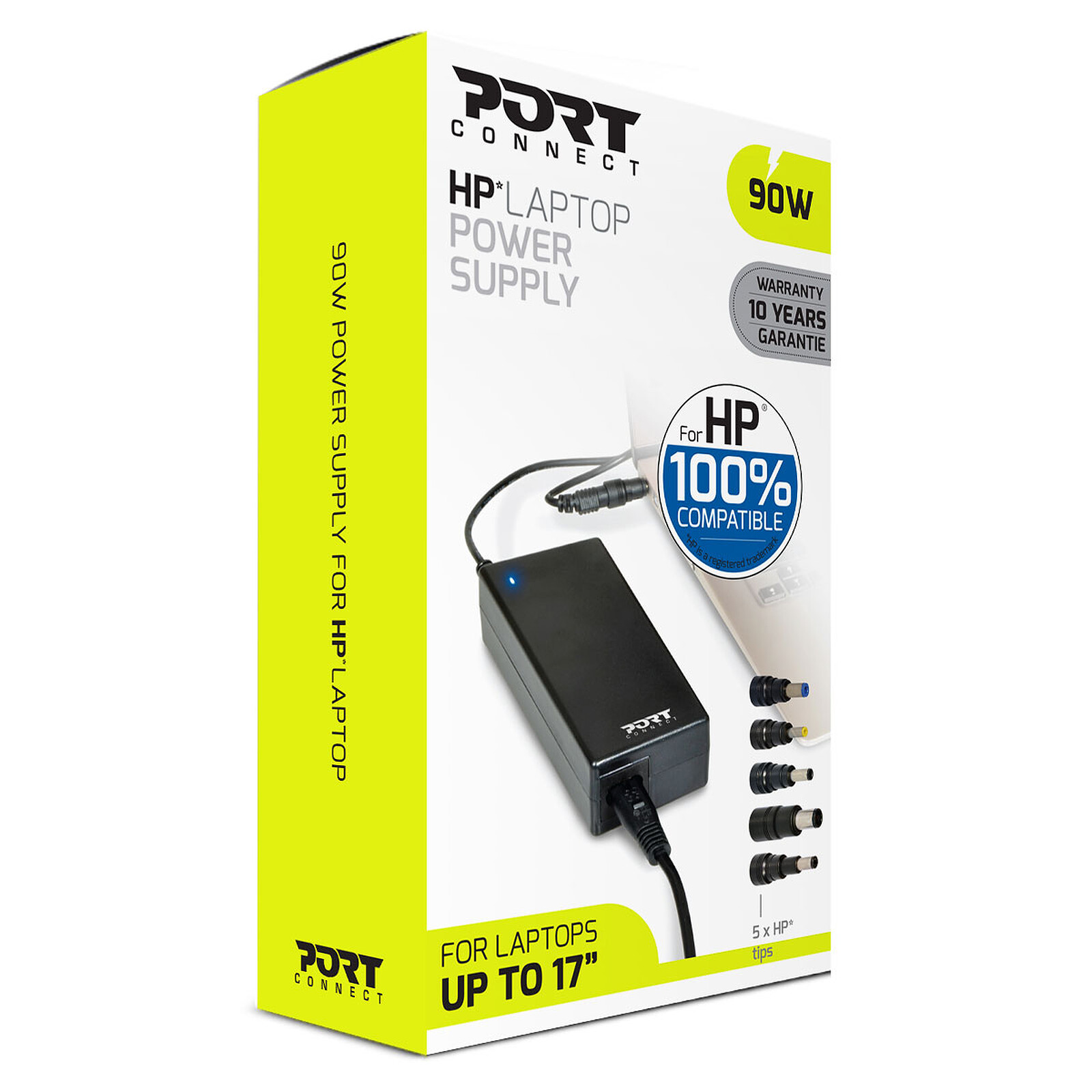 Port Connect HP Power Supply (90W) - Caricabatterie PC portatile - Garanzia  3 anni LDLC