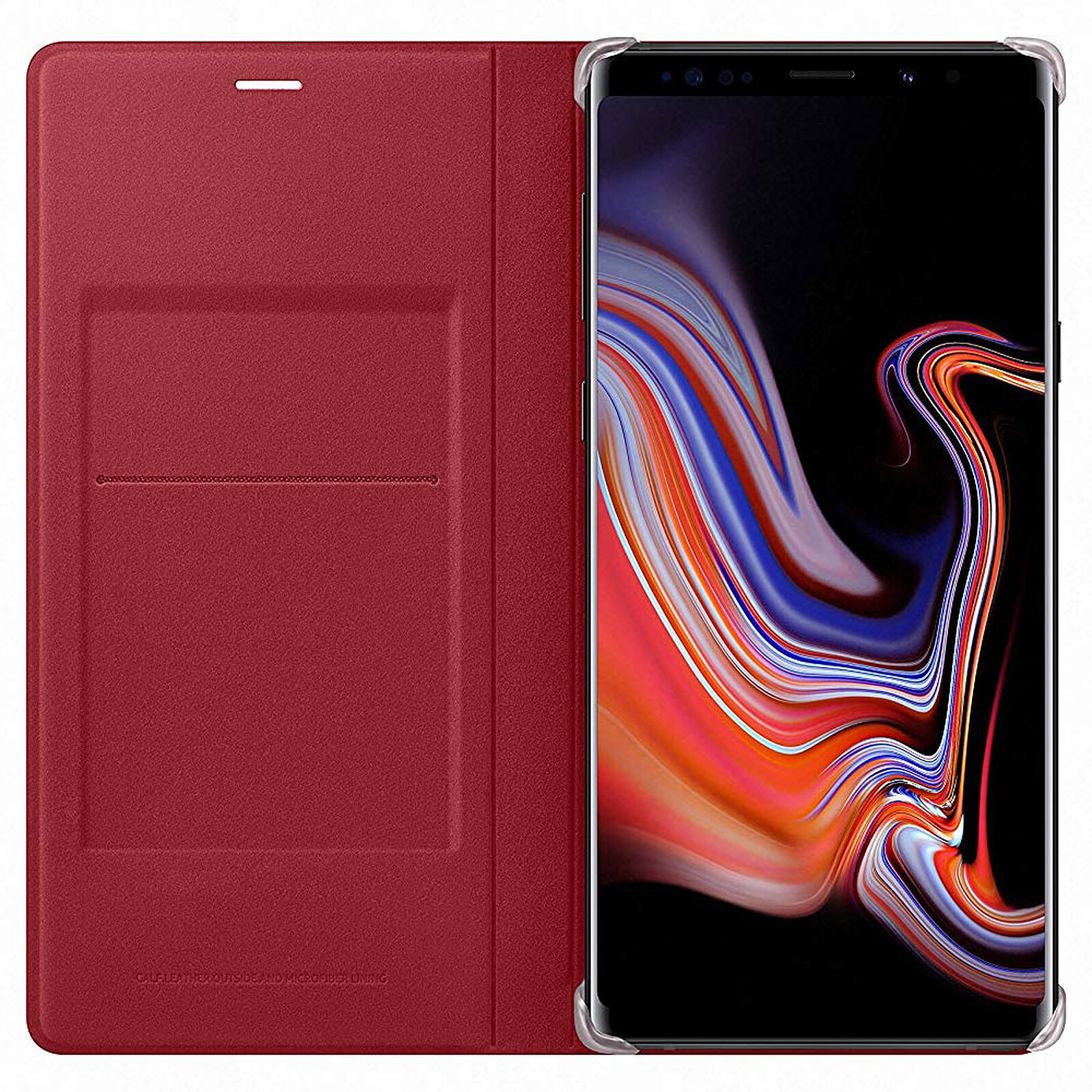 coque portefeuille rouge a10 samsung