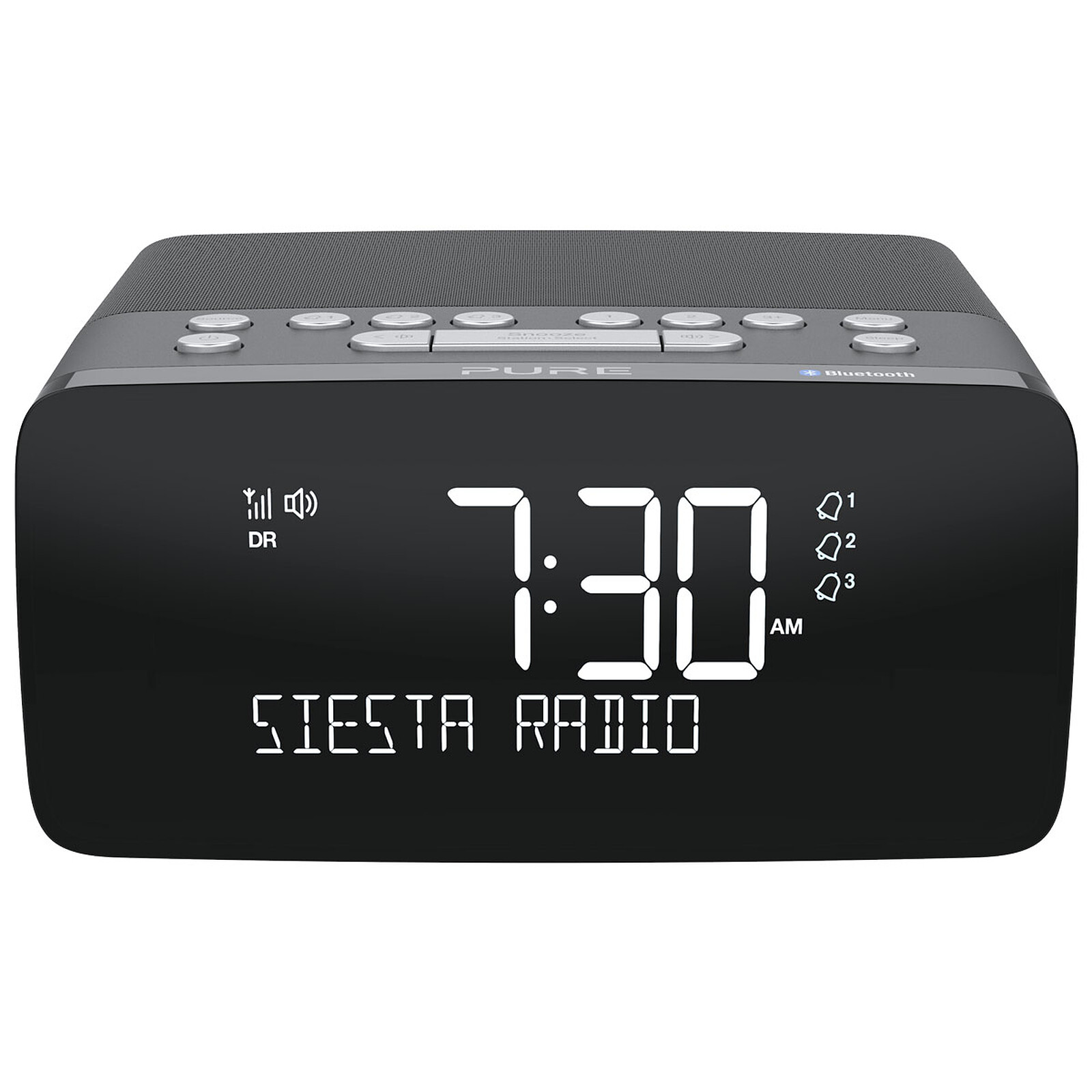 Pantalla CrystalVue+, Bluetooth, DAB/DAB+ ed FM Radio despertador Pure Siesta S6 