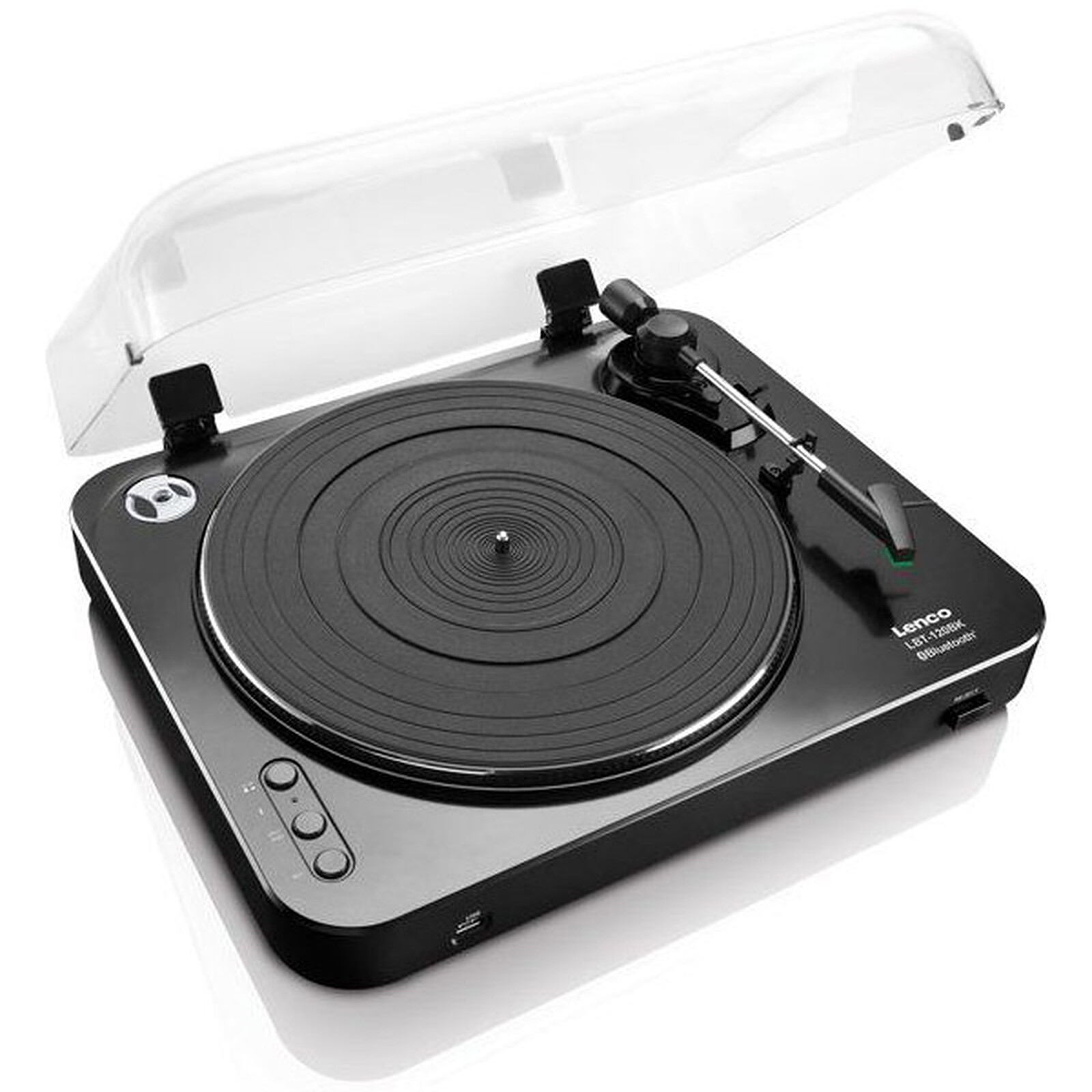 Platine Vinyle Muse MT-107 BTO - Lecture 33/45 Tours, Bluetooth, USB Encodage - Enceintes Intégrées 2x5W - Design Bois & Noir