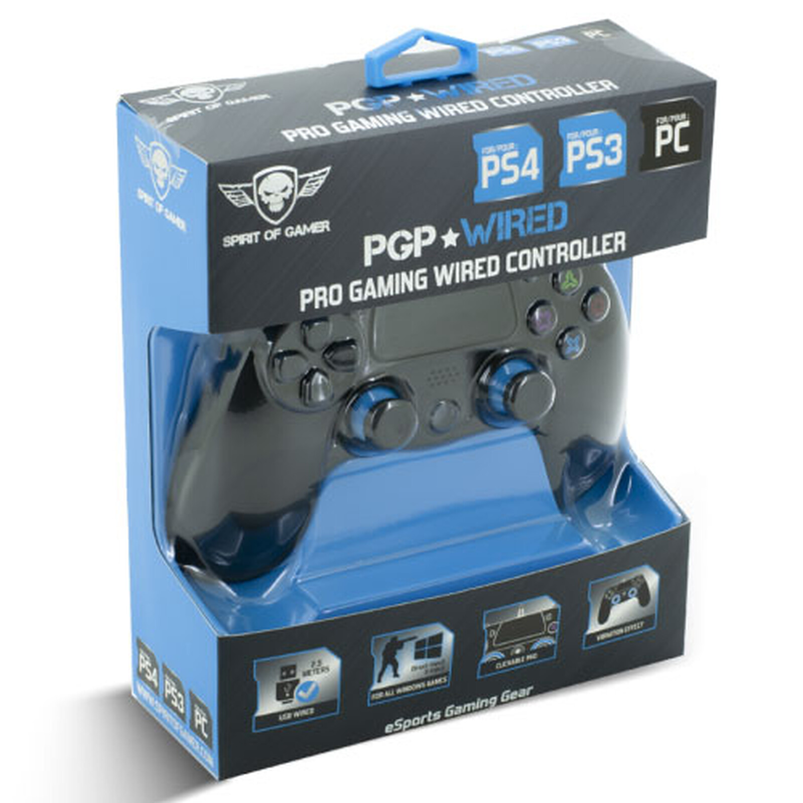 Spirit of Gamer Gamepad con cable (PS4/PS3/PC) Accesorios PS4 Spirit of en LDLC | ¡Musericordia!