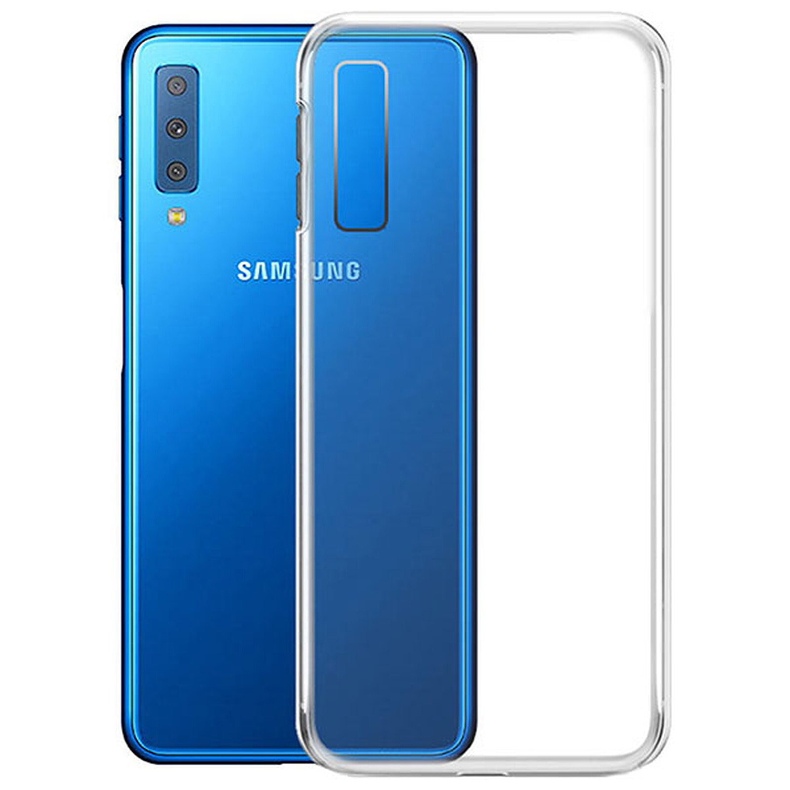 Color:Bleu Profond XXIAZHI,Coque Mobile TPU Pure Color pour Samsung Galaxy A7 2018 