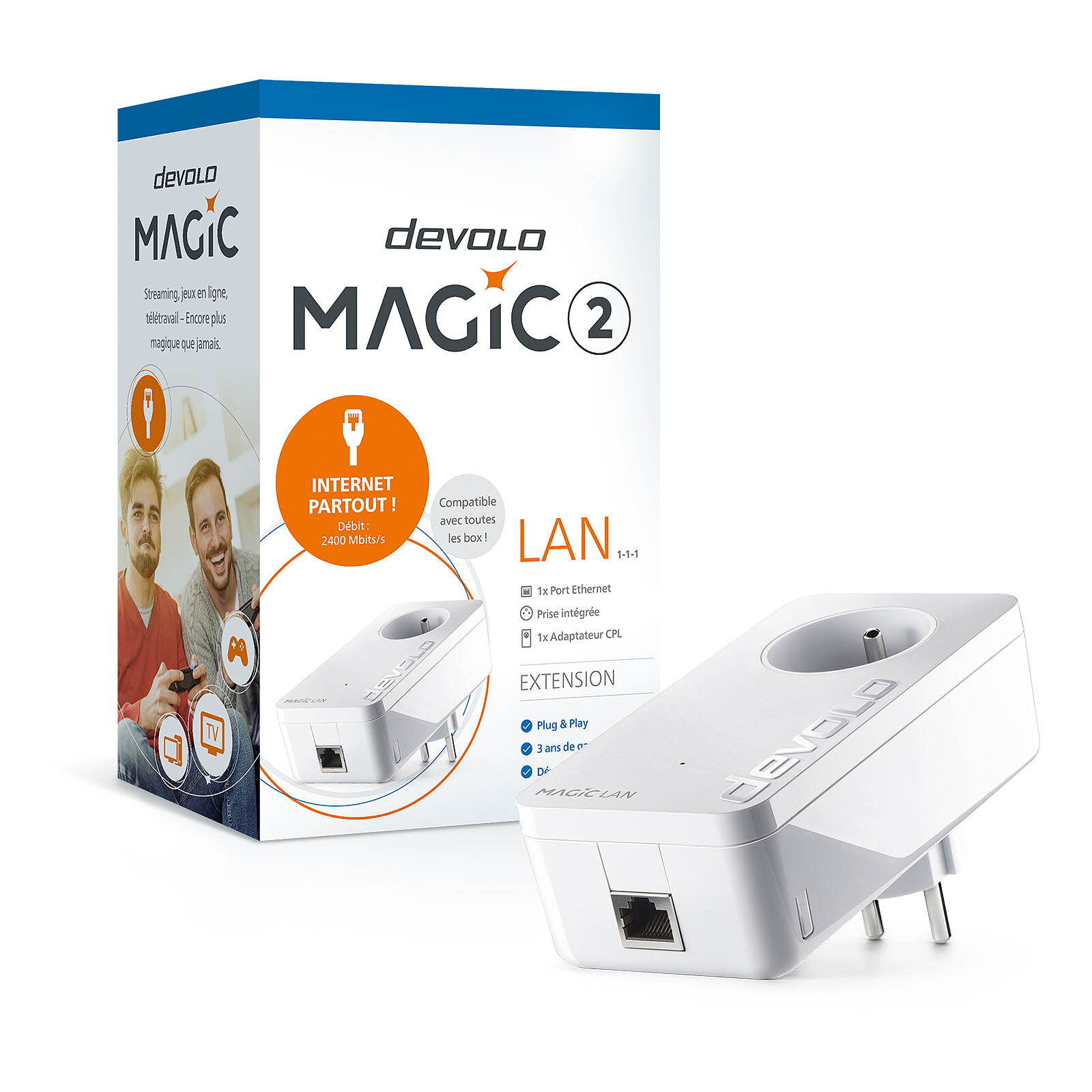 devolo Magic 2 LAN - Powerline adapter - LDLC 3-year warranty