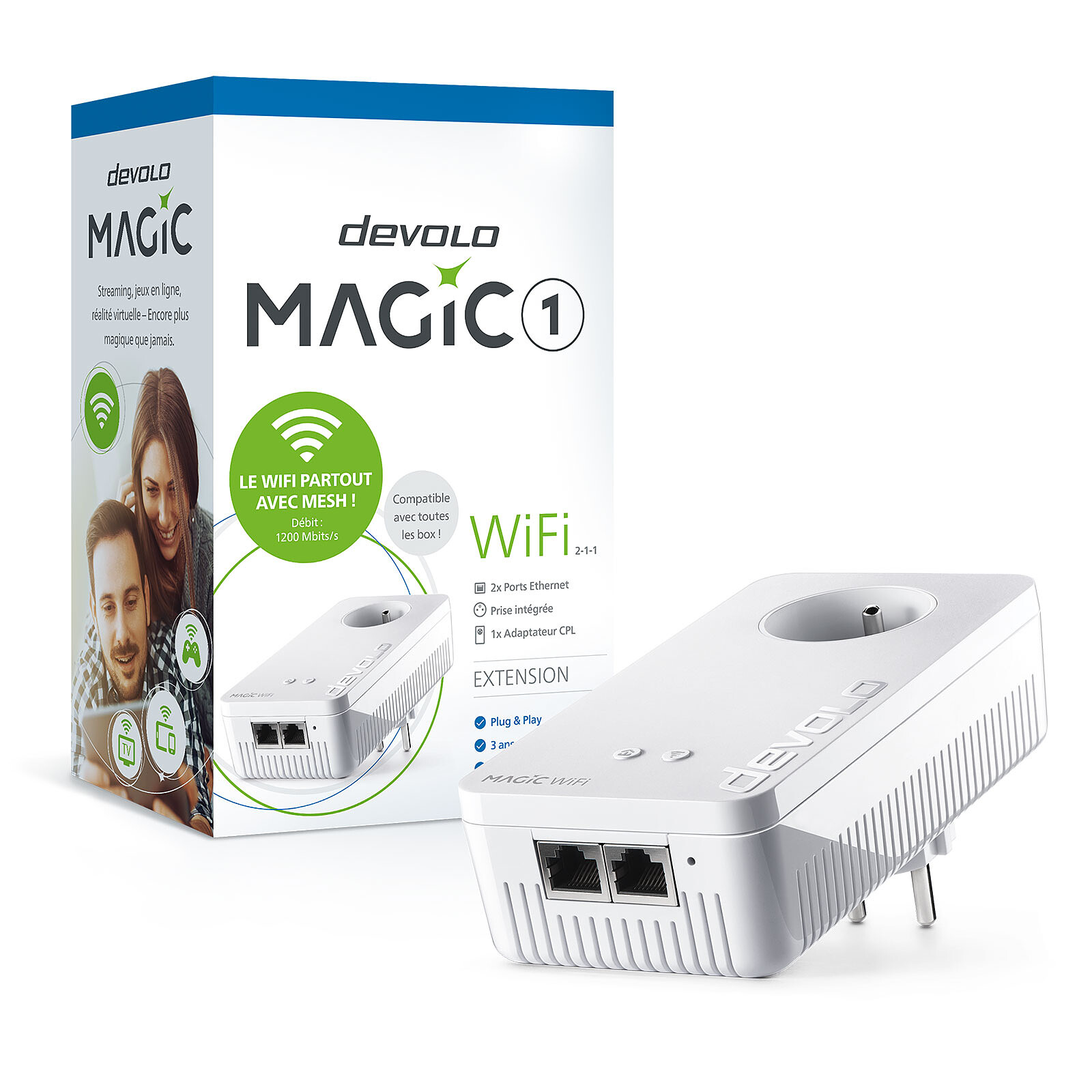 Devolo Multiroom Wi-Fi Kit 1200+ ac - CPL - LDLC