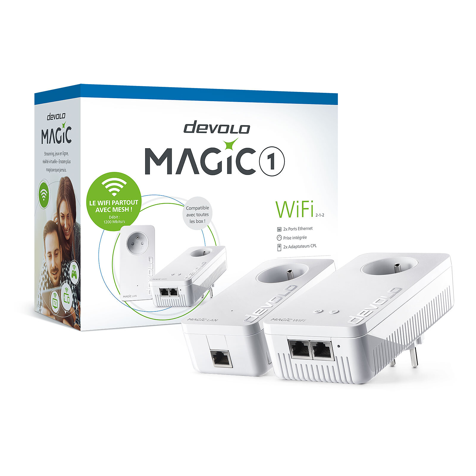 devolo Magic 1 LAN Starter Kit 1200Mbit, Powerline, 2x GbitLAN