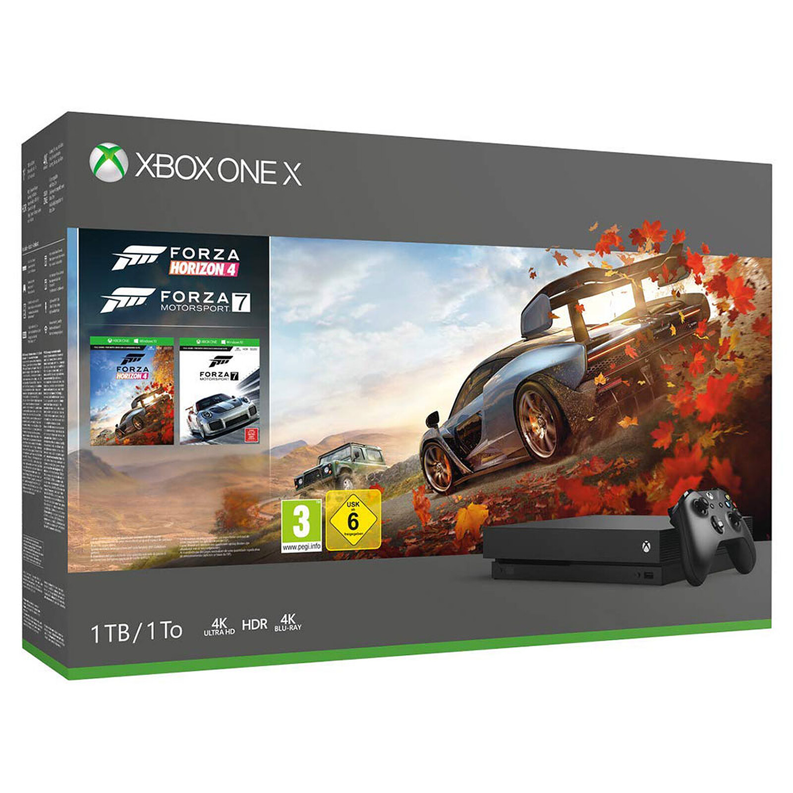 Curiosidad Retirado Hostil Microsoft Xbox One X (1 TB) + Forza Horizon 4 + Forza Motorsport 7 -  Microsoft en LDLC | ¡Musericordia!