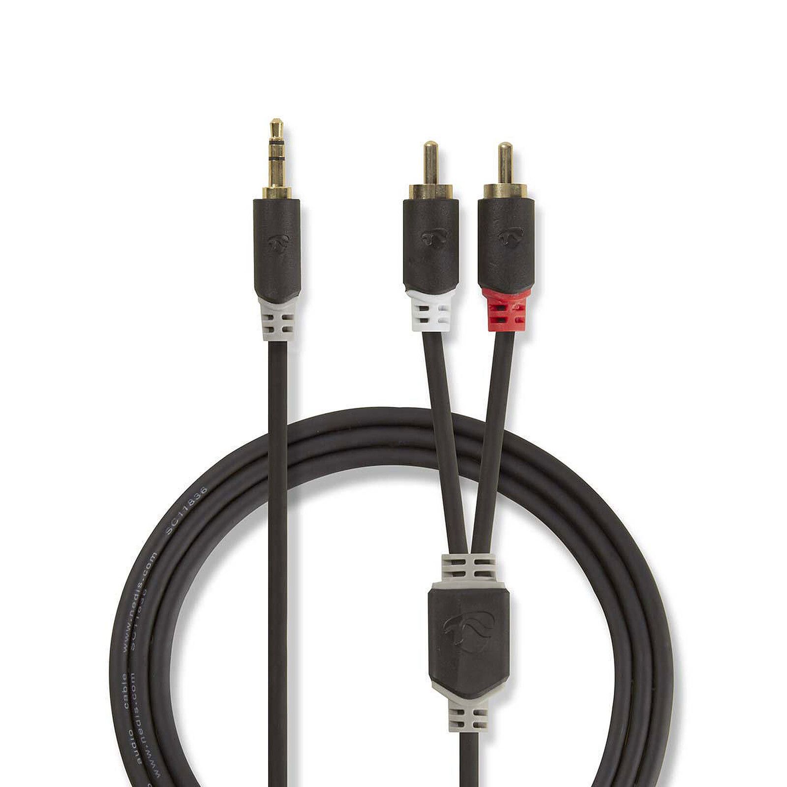 Nedis Stereo Audio Cable Jack 3.5 mm a 2 x RCA hembra - 20cm - Adaptador  audio - LDLC