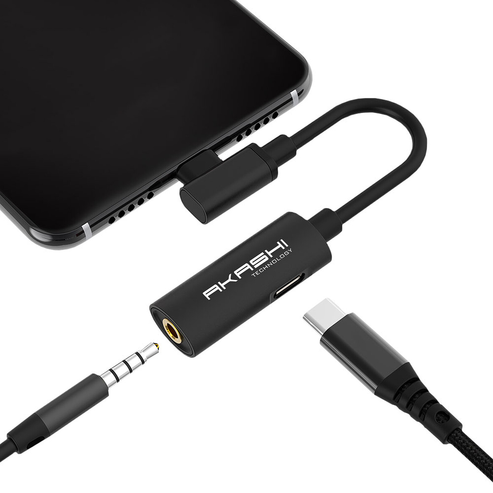 Adaptateur Audio USB Type-C vers USB-C PD + Jack 3.5 mm - USB - Garantie 3  ans LDLC