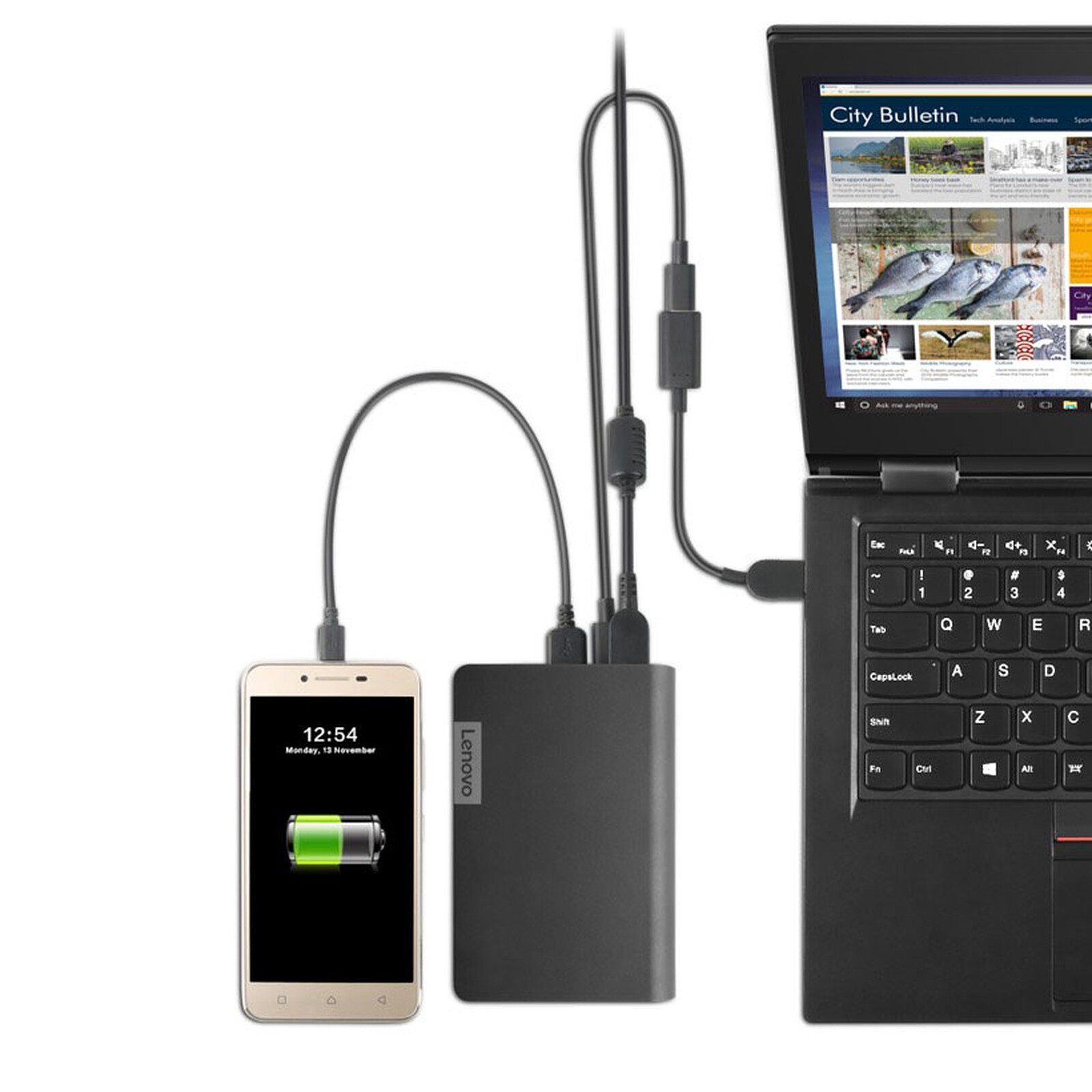Lenovo USB-C Laptop Power Bank 14000 mAh - Batteria PC portatile - LDLC
