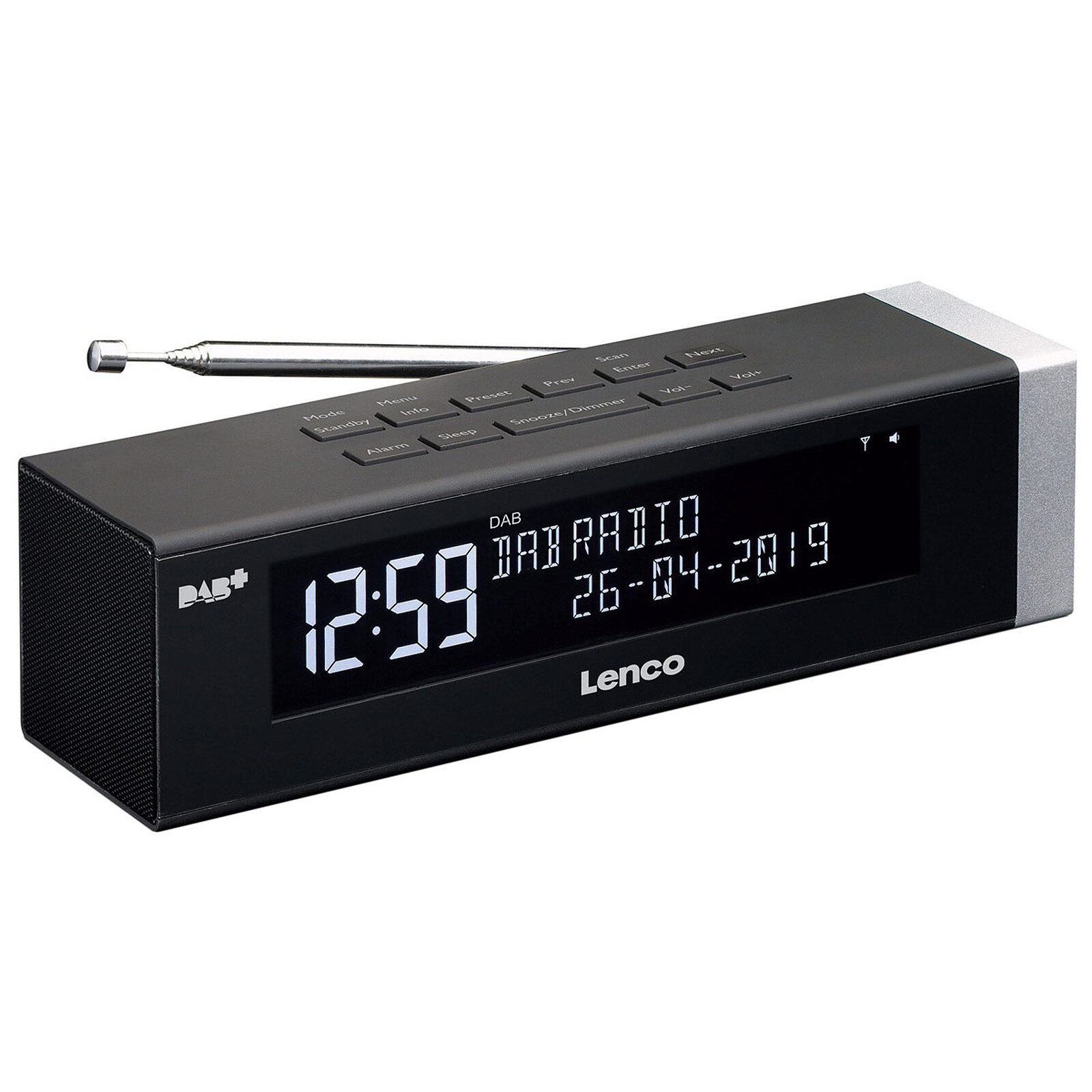 Lenco CR-630 Negro - Radio y radio despertador - LDLC