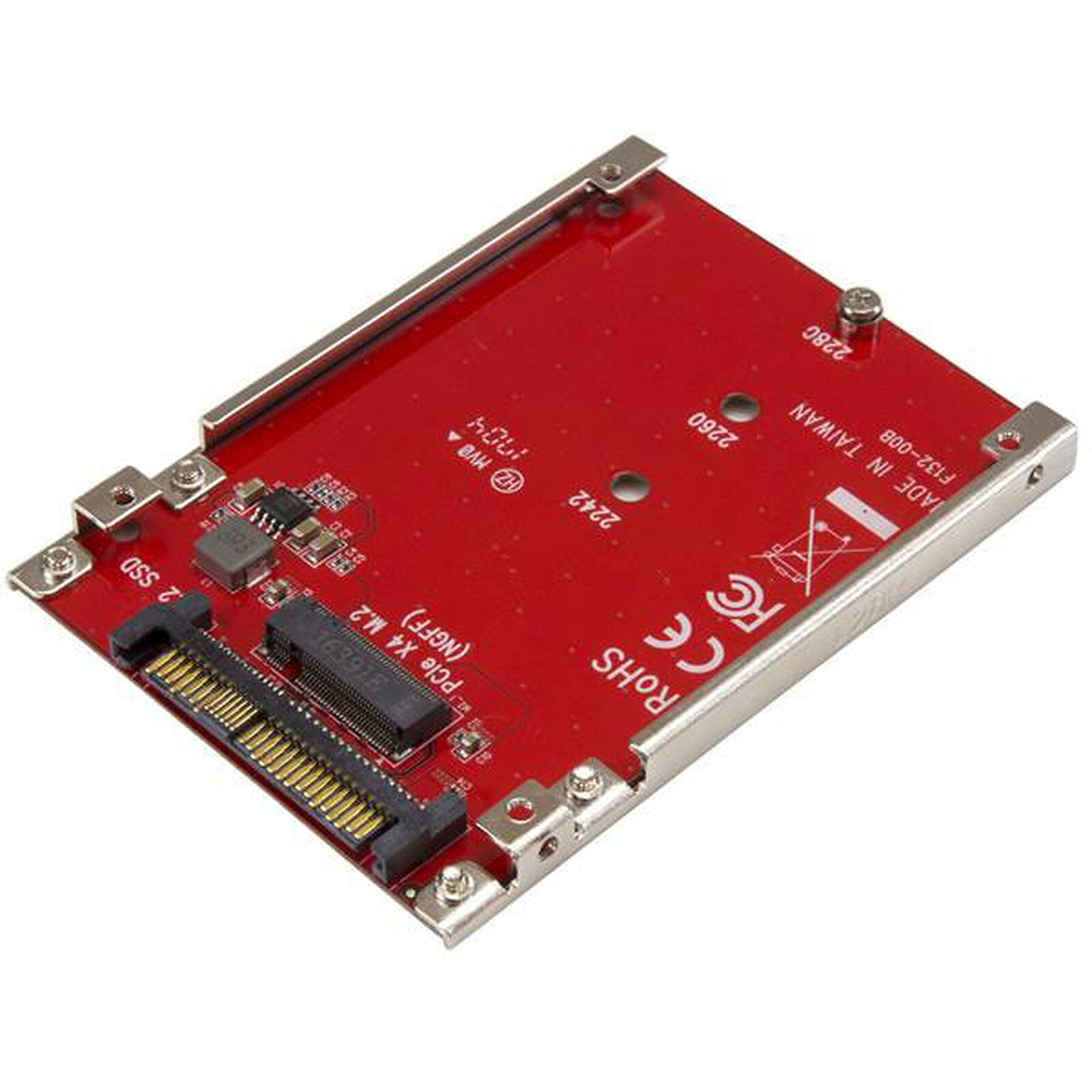 StarTech.com Adaptateur pour 2 disques SSD M.2 vers SATA dans baie de 2,5  - RAID - Accessoires disque dur - Garantie 3 ans LDLC