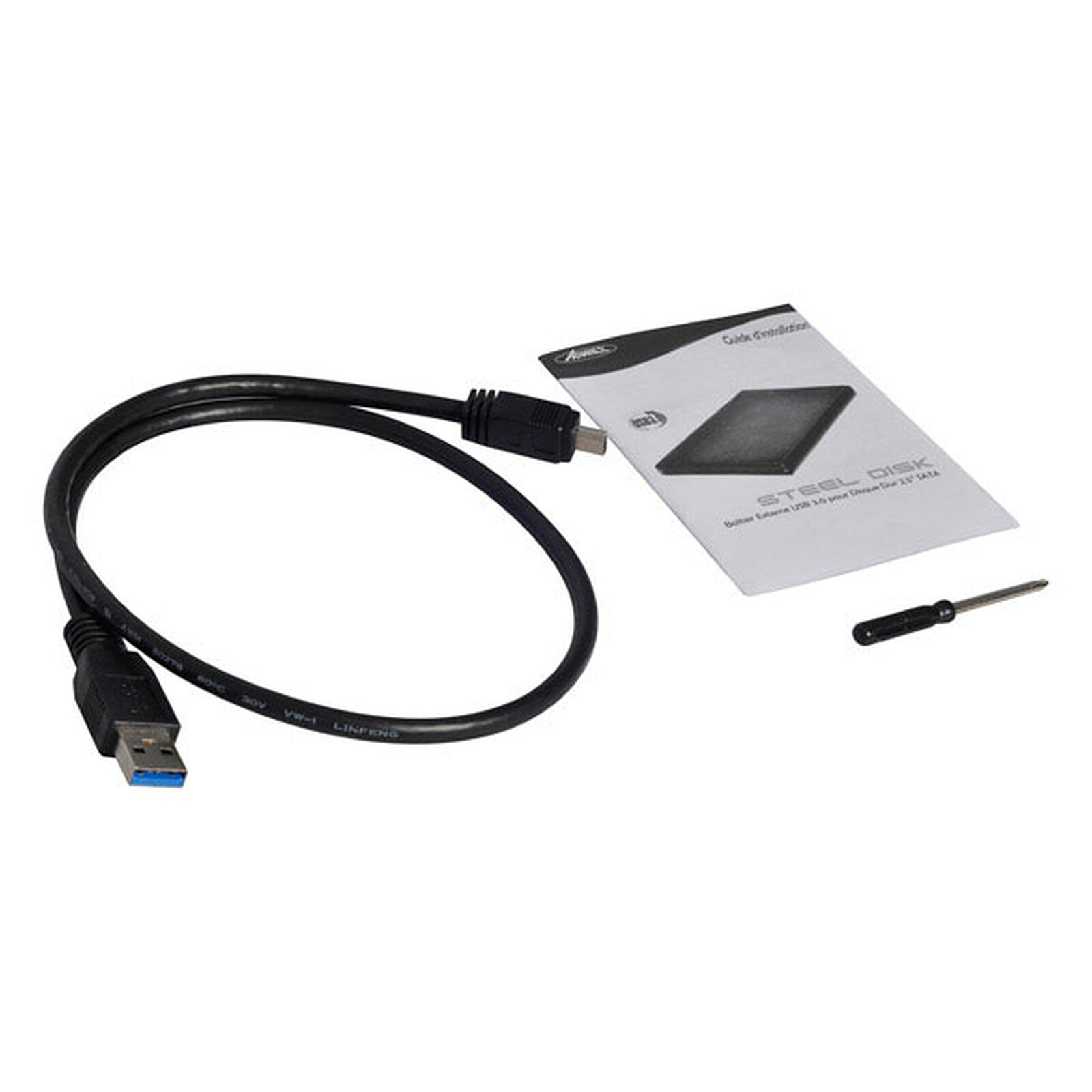Boîtier Disque Dur externe Advance Steeldisk USB3.0 - Pour disque