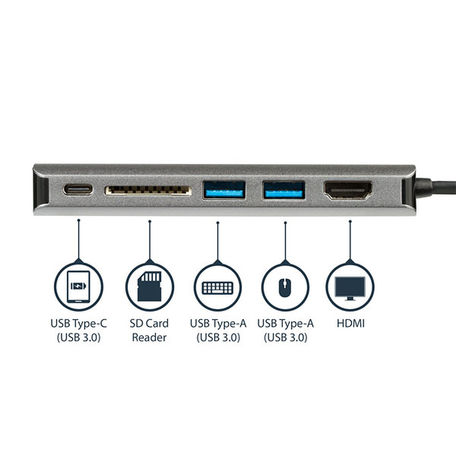 Adaptateur multiport AV numérique USB‑C - iShop Réunion
