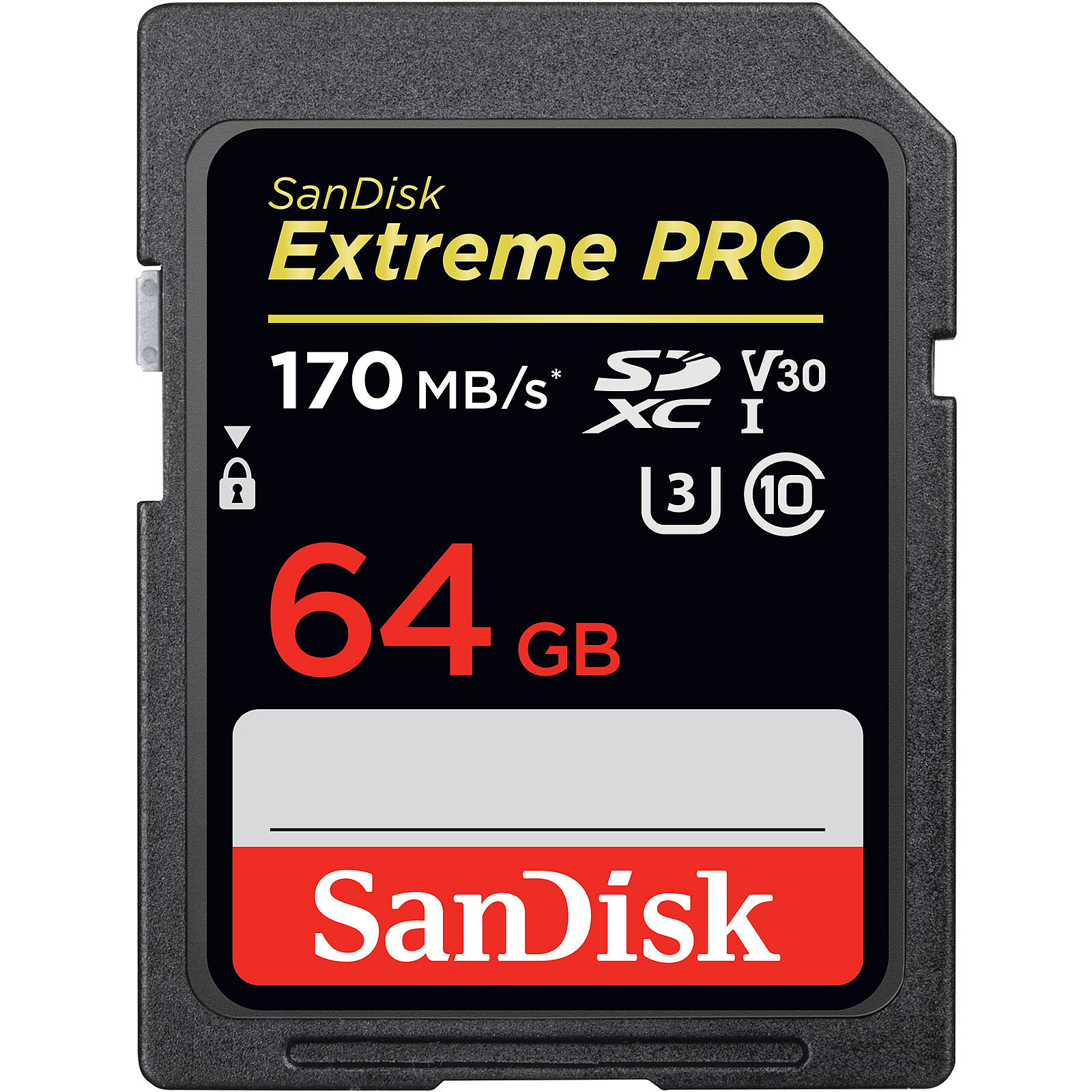 SanDisk Carte mémoire SDXC Extreme PRO UHS-I U3 64 Go - Carte