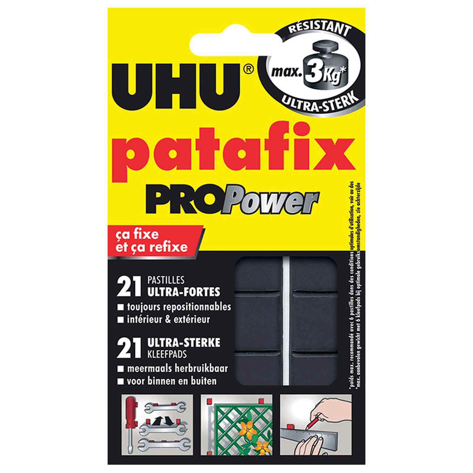 UHU Patafix PROPower 21 Ultra-Strength Pads - - LDLC
