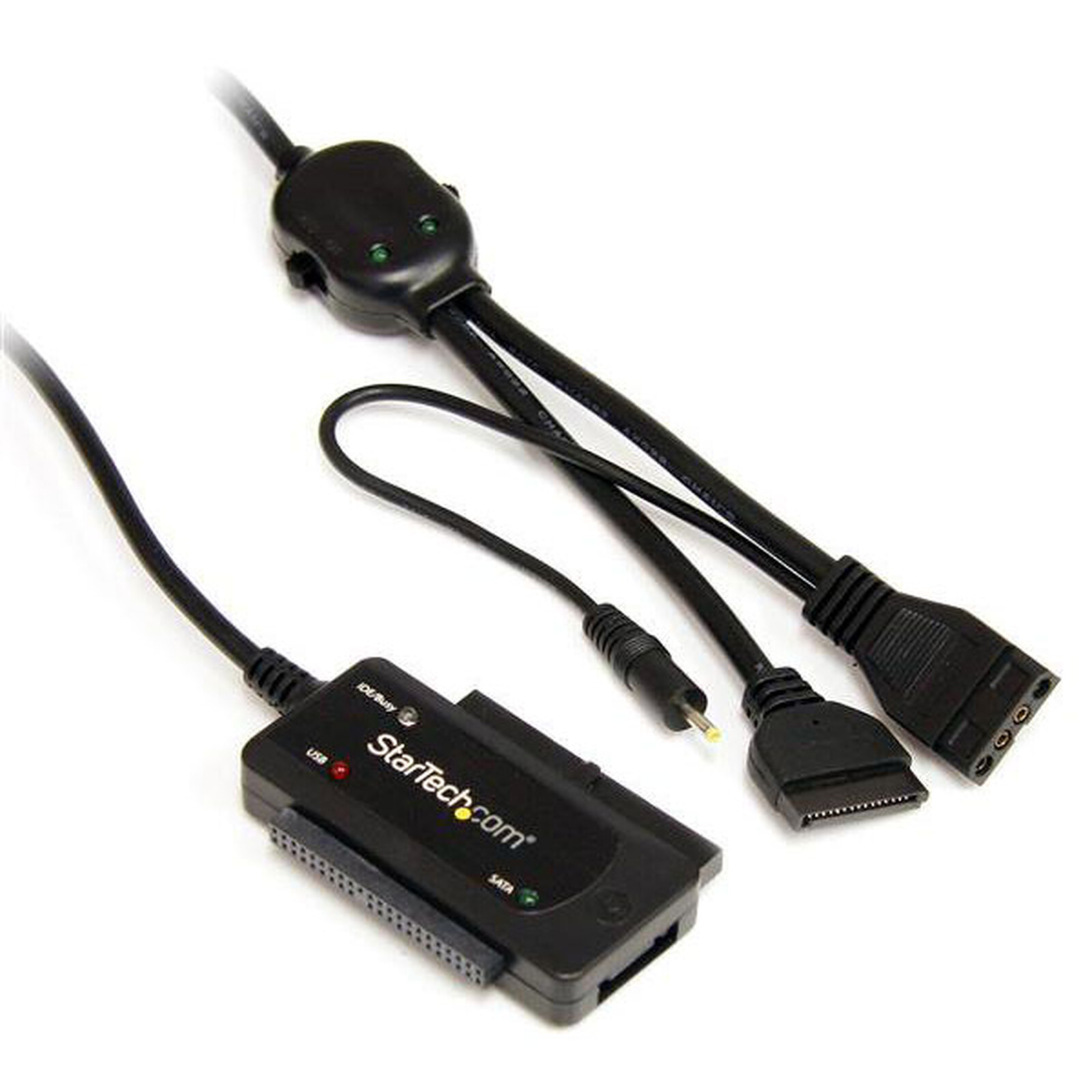 StarTech.com Câble adaptateur/Convertisseur USB 2.0 vers disque dur  SATA/IDE de 2,5/3,5 - Noir - Serial ATA - Garantie 3 ans LDLC