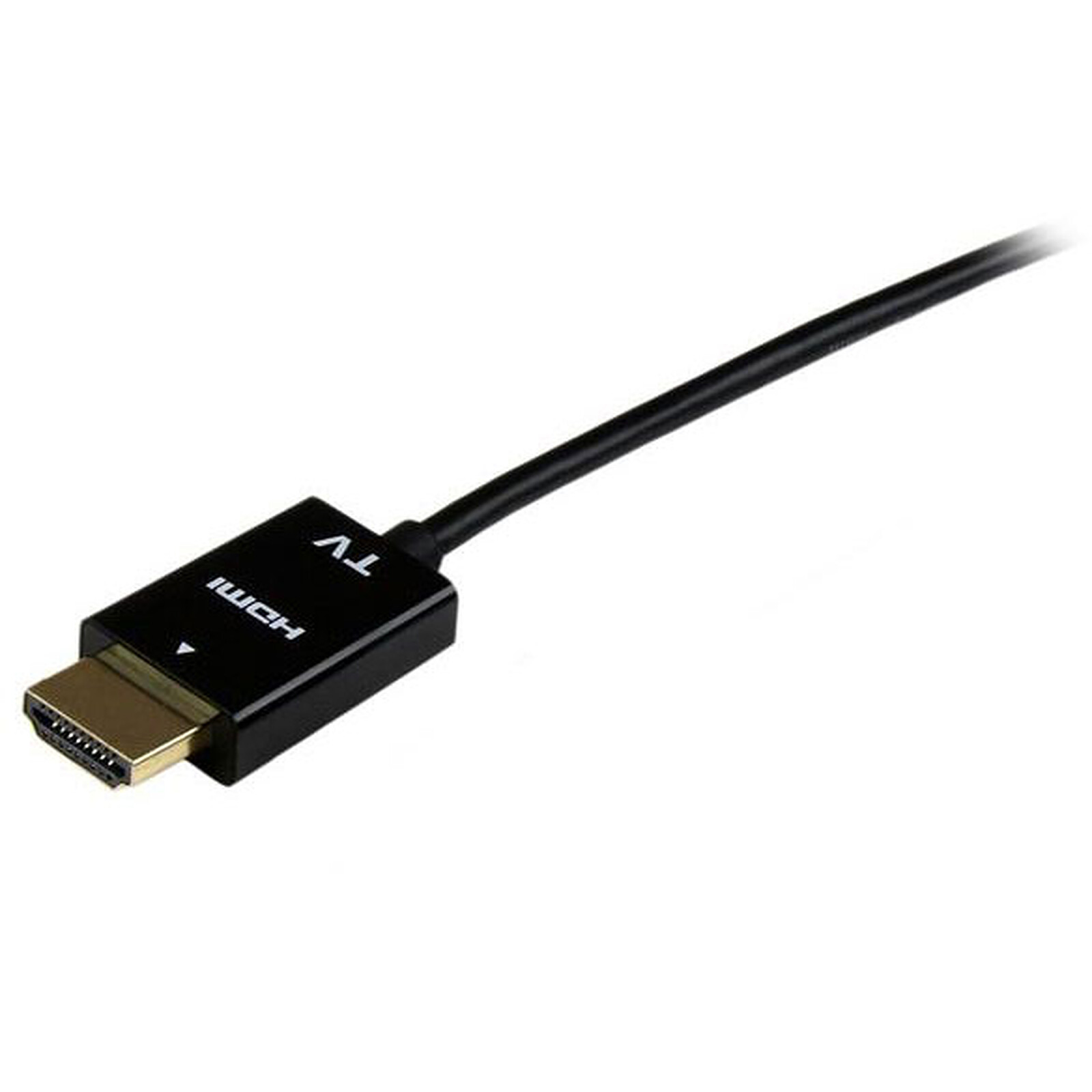 Câble Micro HDMI vers HDMI vers Mini HDMI, ultra fin, léger