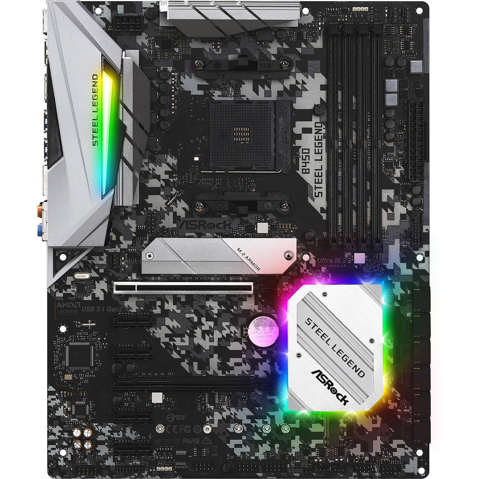 ASRock B450 Steel Legend - Motherboard - LDLC 3-year warranty 