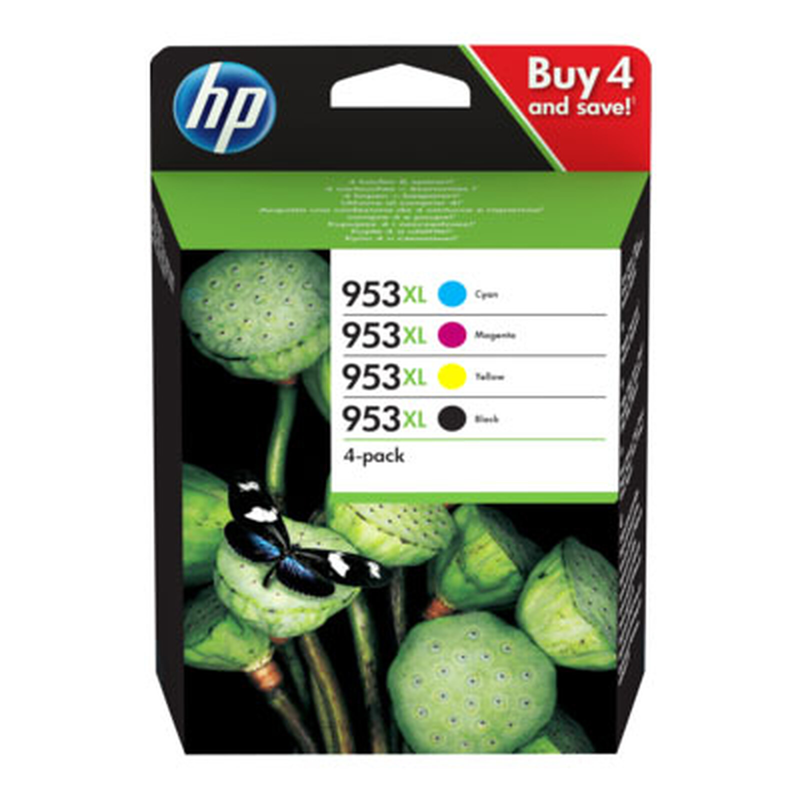 HP : HP 953 CMYK cartouche encre 4-pack