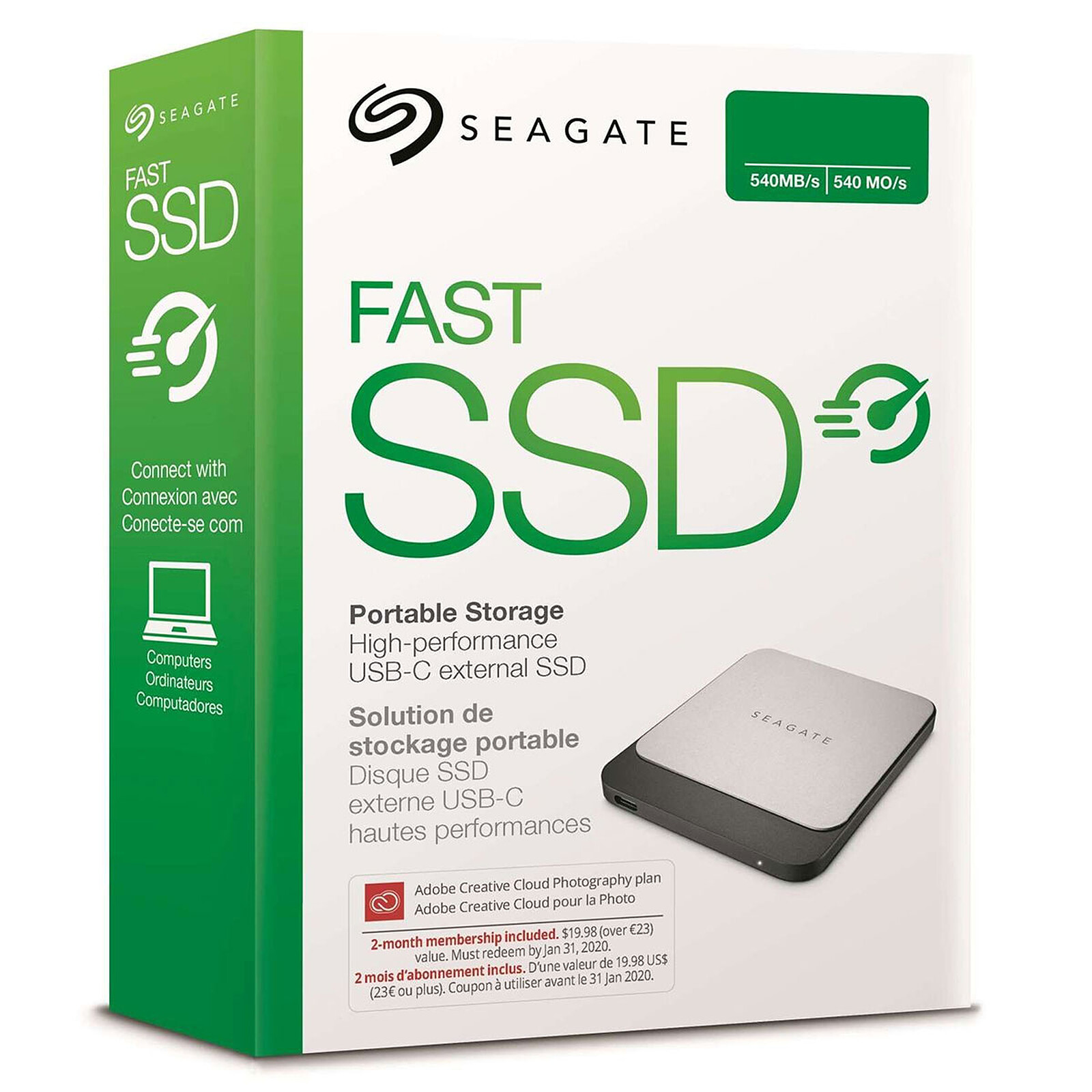 Disque dur SSD - 500 Go Externe