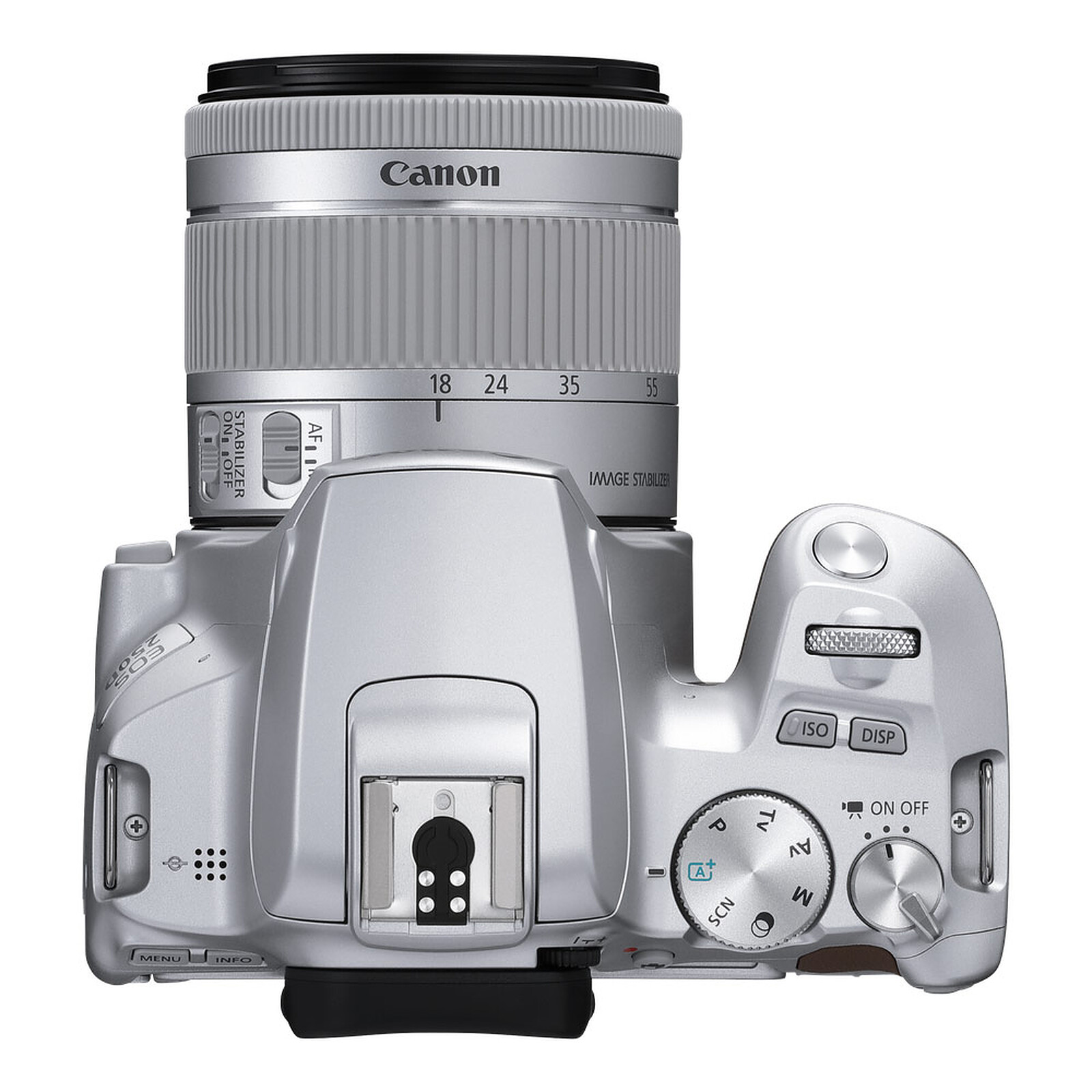 Canon DSLR Camera EOS 250D EF-S 18-55mm IS Lens Silver + 75-300mm DC Lens  Online at Best Price, SLR Camera