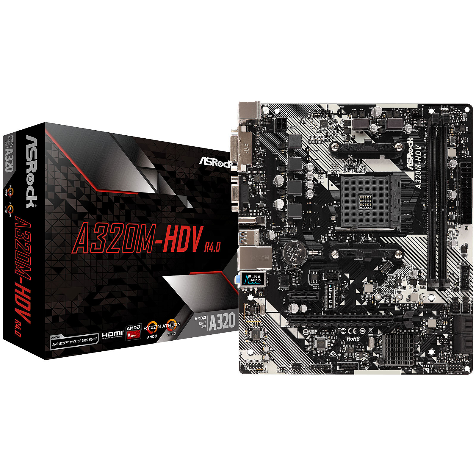 ASRock A320M-HDV R4.0 - Motherboard - LDLC 3-year warranty | Holy